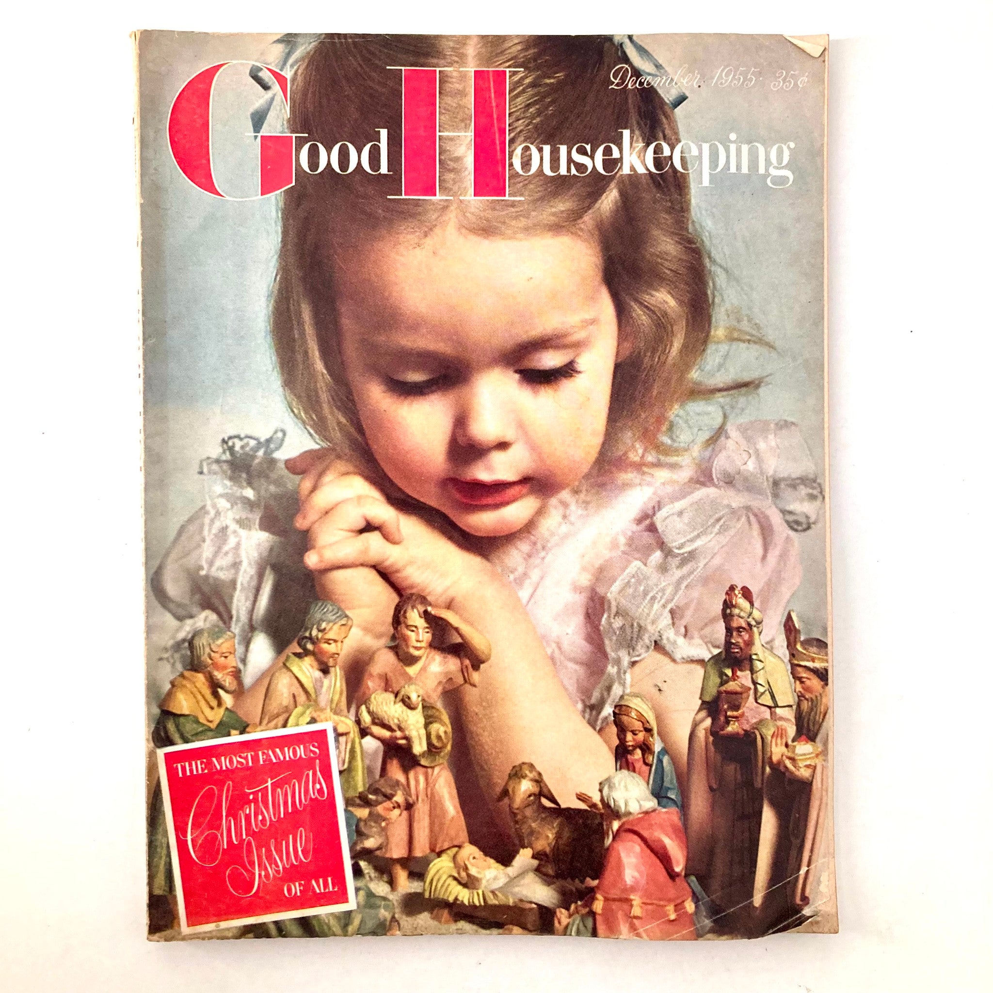 VTG Good Housekeeping Magazine December 1955 Famous Christmas Issue No Label