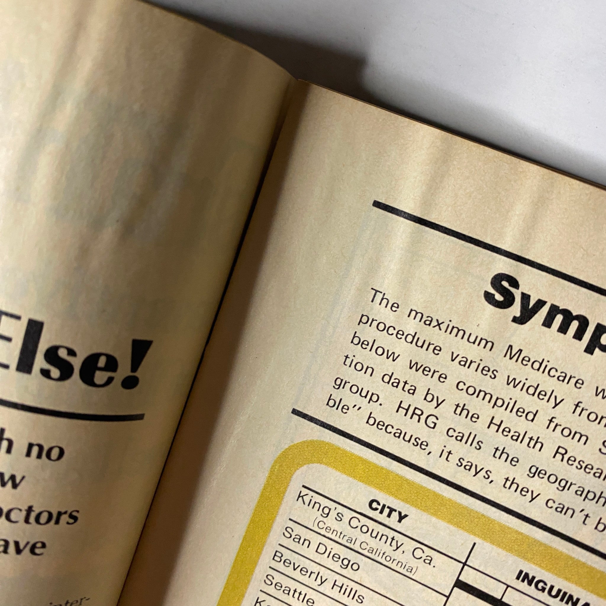 Another section from Forbes Magazine October 1, 1977, providing insights on Medicare and healthcare costs, titled 'Symptoms of Administered Prices'.