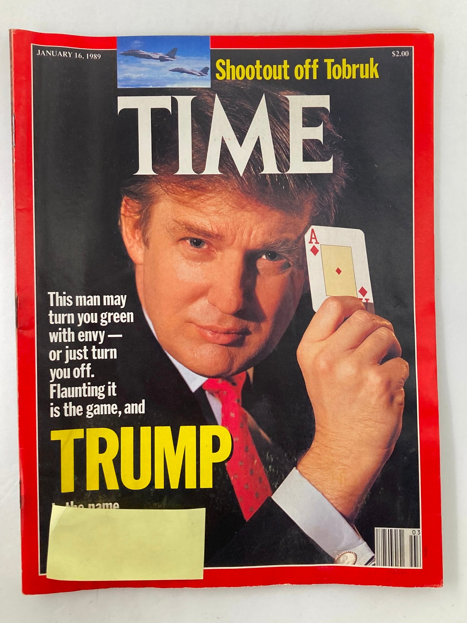 VTG Time Magazine January 16 1989 Donald Trump and Shootout Off Tobruk