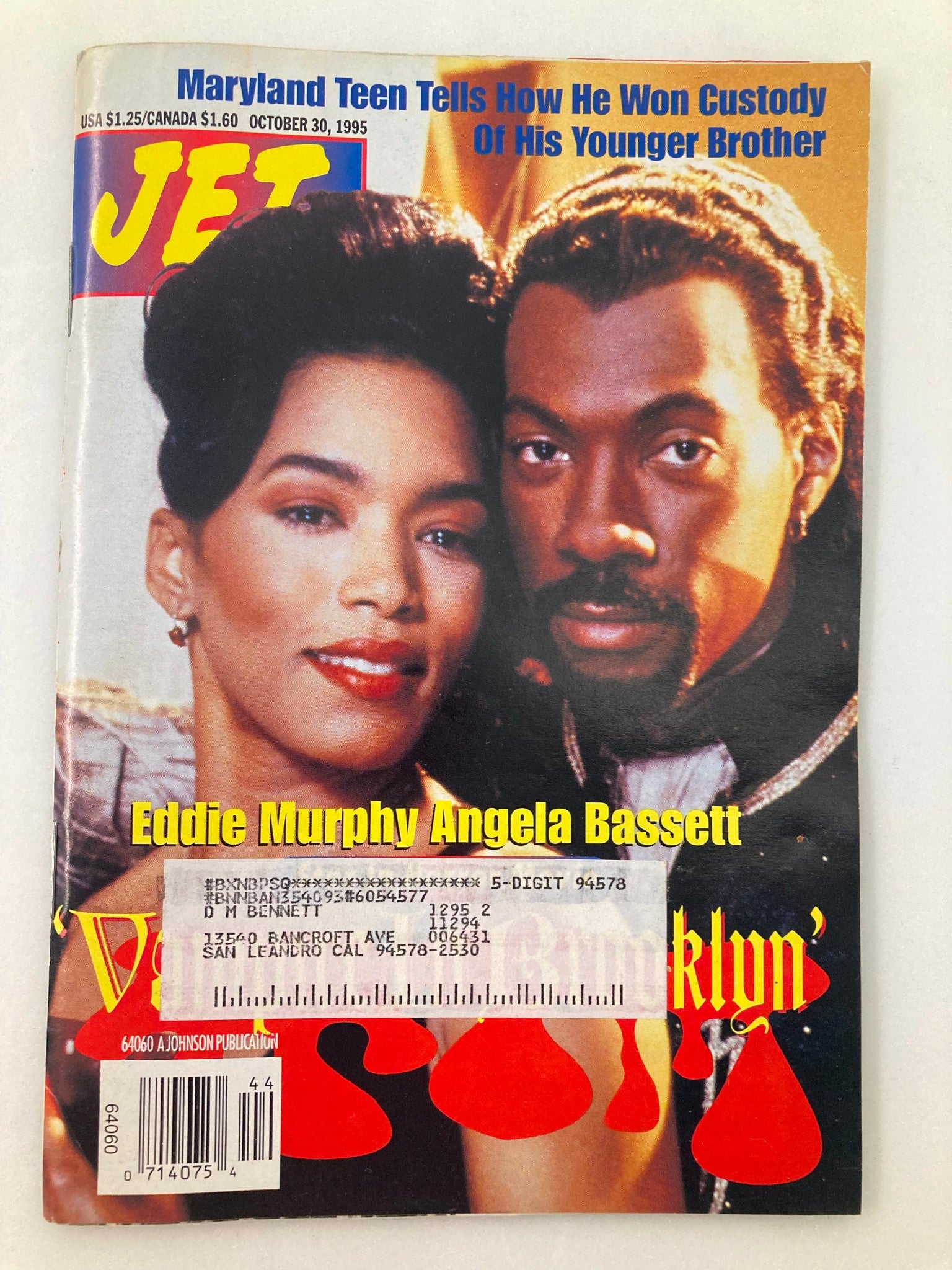 Jet Magazine October 30 1995 Vol 88 #25 Eddie Murphy and Angela Bassett