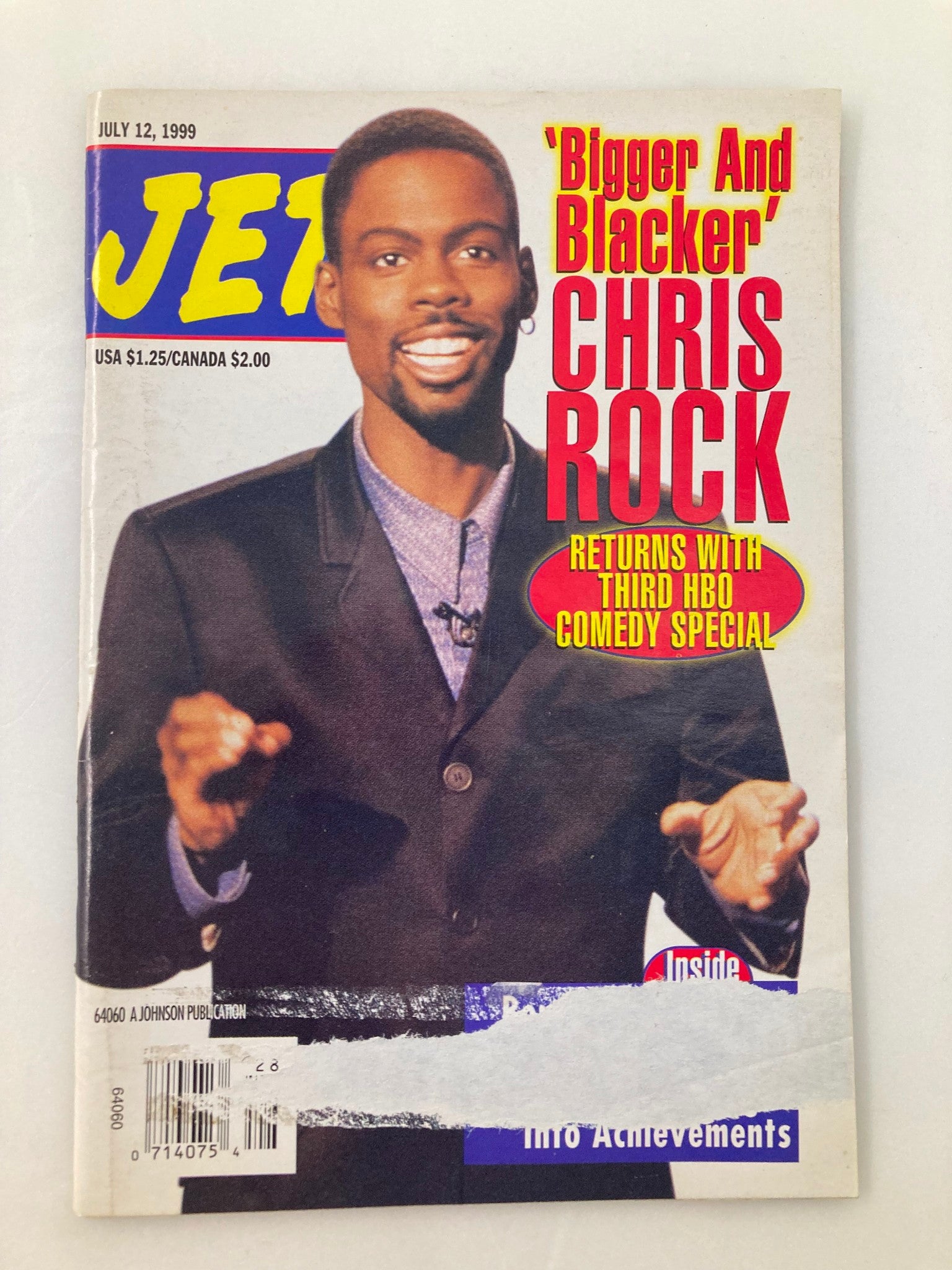 Jet Magazine July 12 1999 Vol 96 #6 Chris Rock Returns and Celia Yette