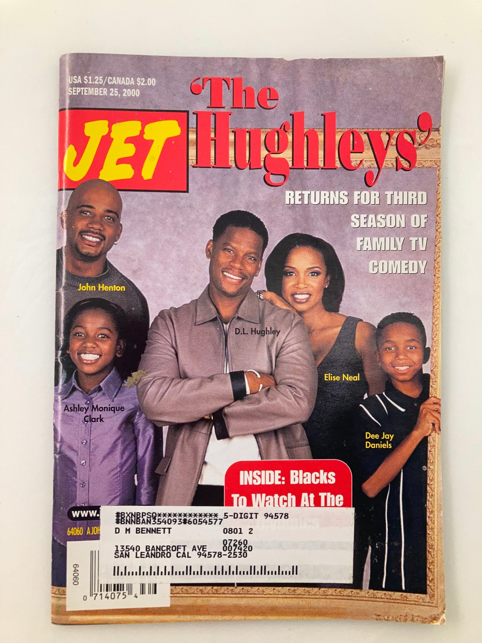 Jet Magazine September 25 2000 Vol 98 #16 John Henton and D.L. Hughley