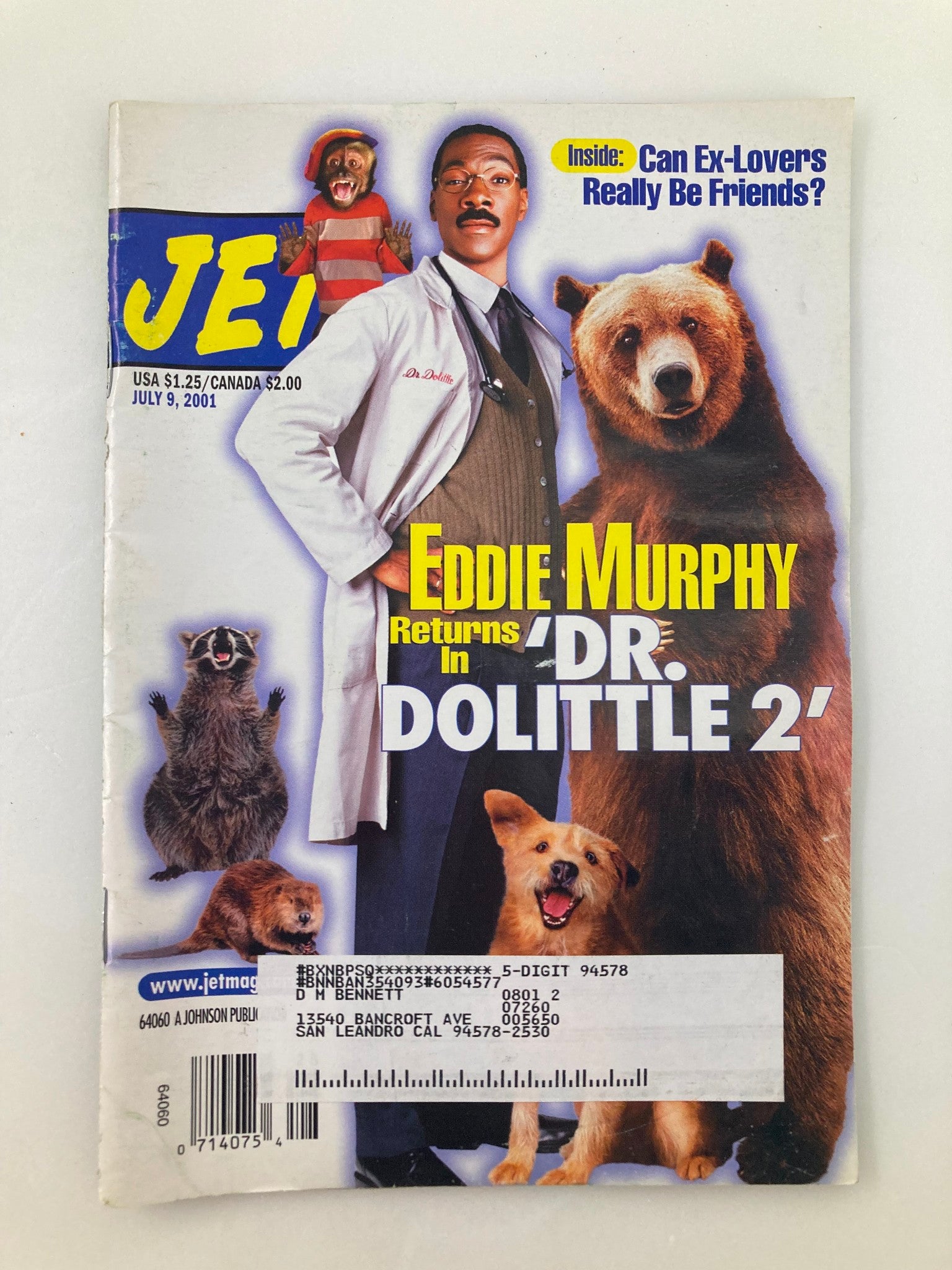 Jet Magazine July 9 2001 Vol 100 #4 Eddie Murphy Returns in 'Dr. Dolittle 2'