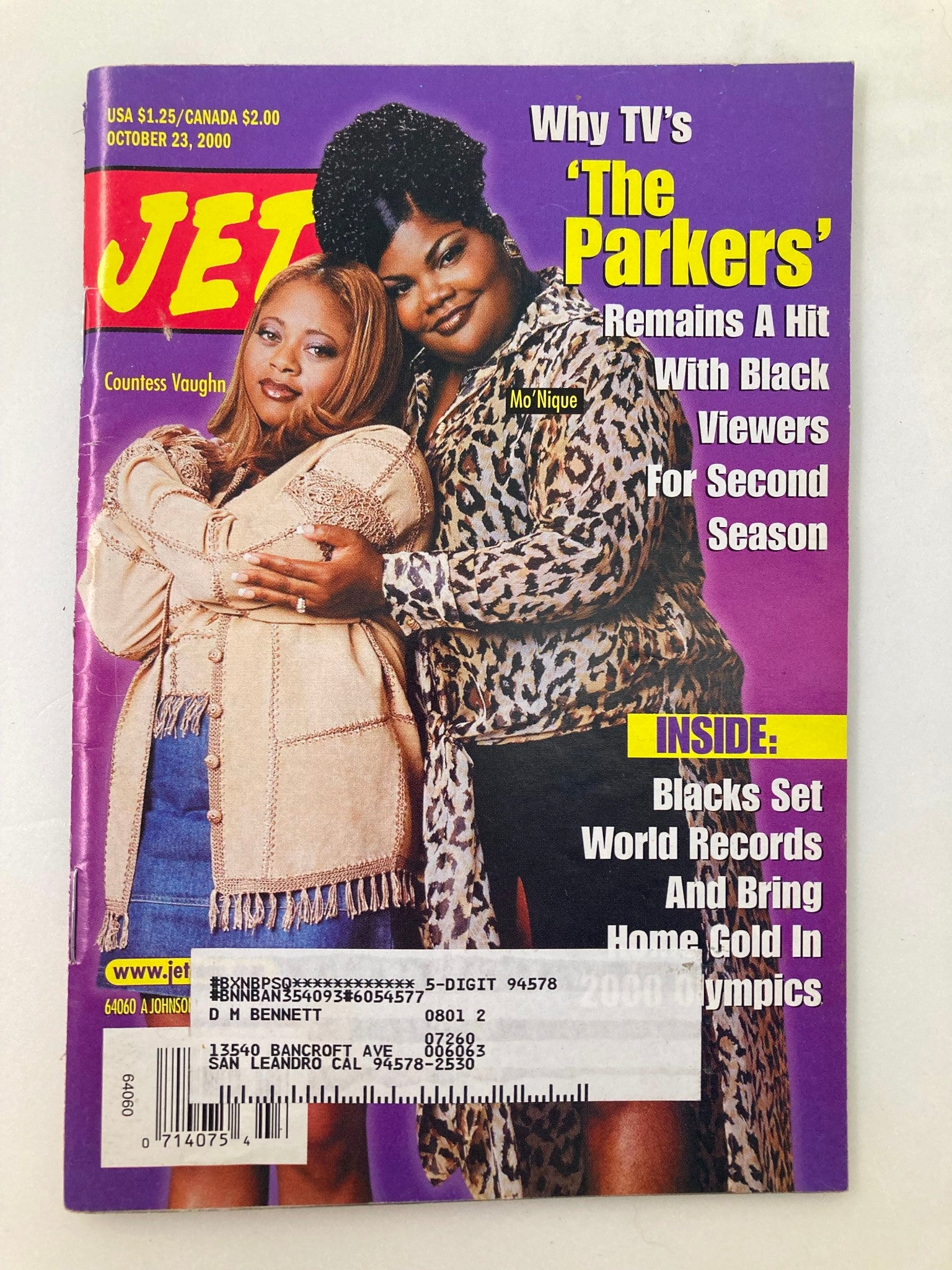 Jet Magazine October 23 2000 Vol 98 #20 Countess Vaughn and Mo'Nique