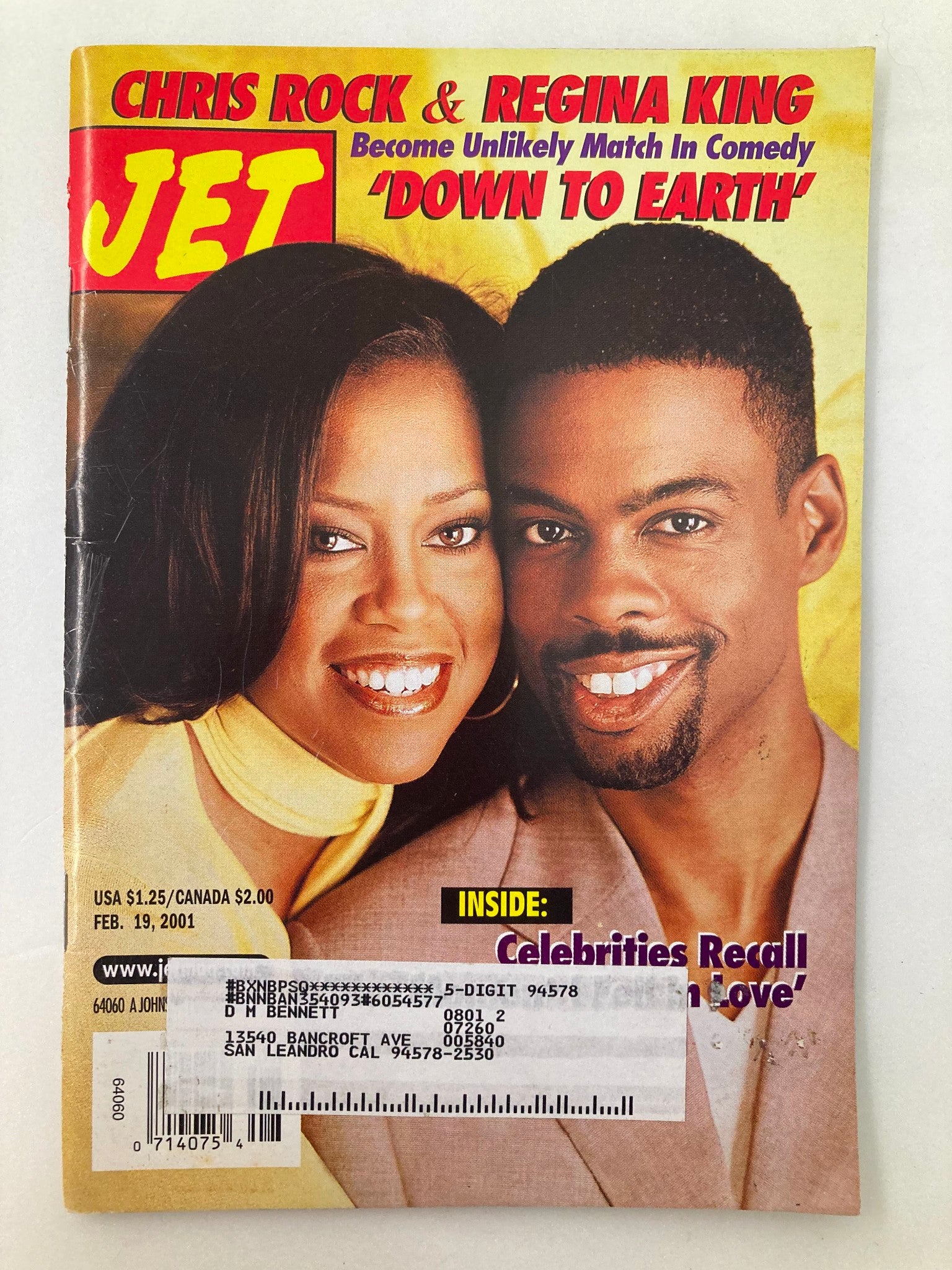 Jet Magazine February 19 2001 Vol 99 #10 Chris Rock and Regina King