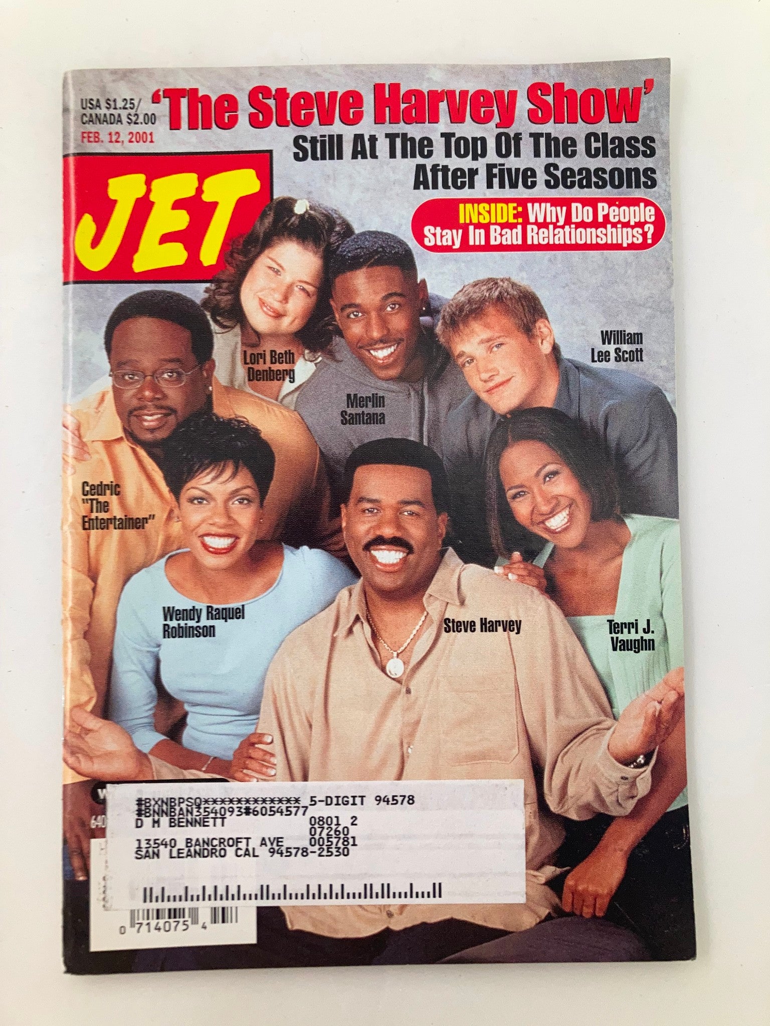 Jet Magazine February 12 2001 Vol 99 #9 'The Steve Harvey Show' Still At The Top