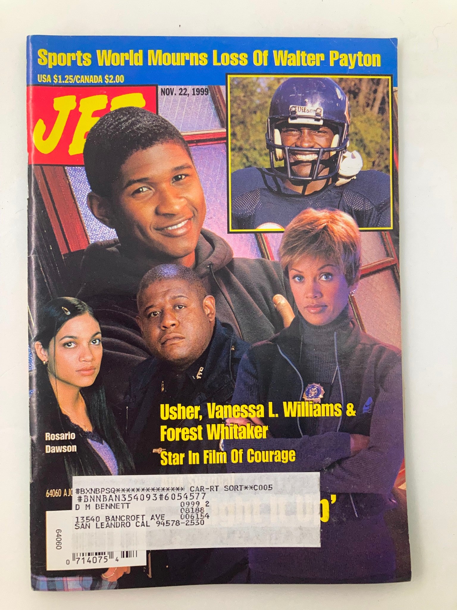 Jet Magazine November 22 1999 Vol 96 #25 Usher, Vanessa Williams & Forest