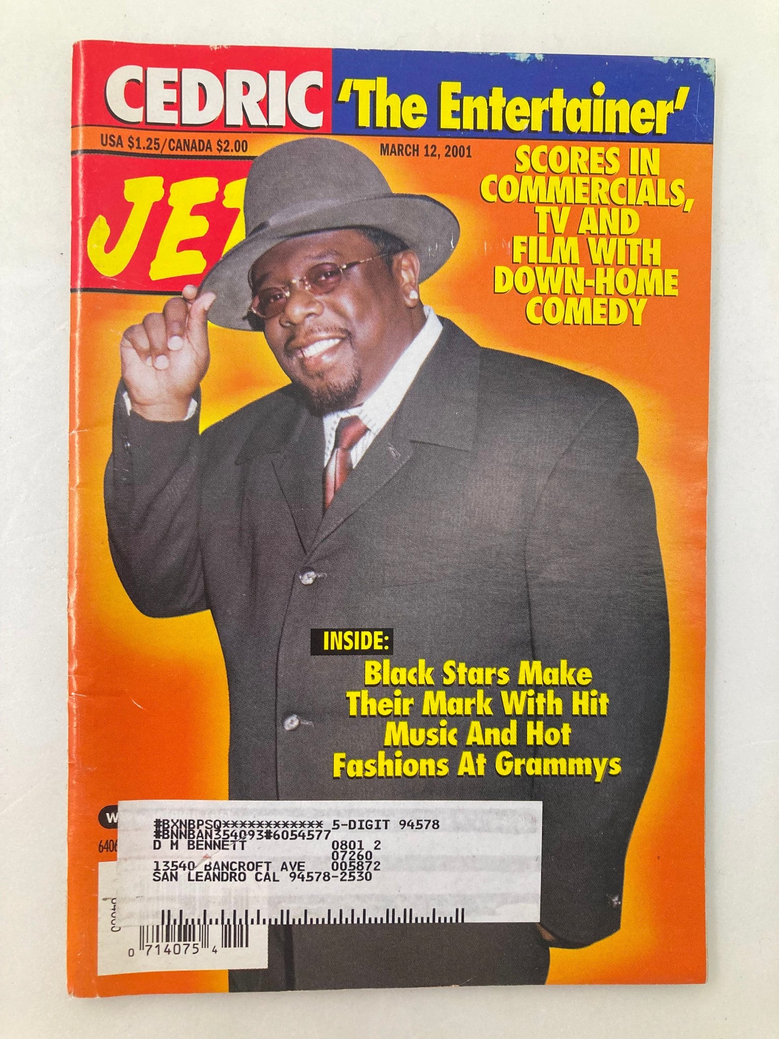 Jet Magazine March 12 2001 Vol 99 #13 Cedric 'The Entertainer' & Destiny's Child