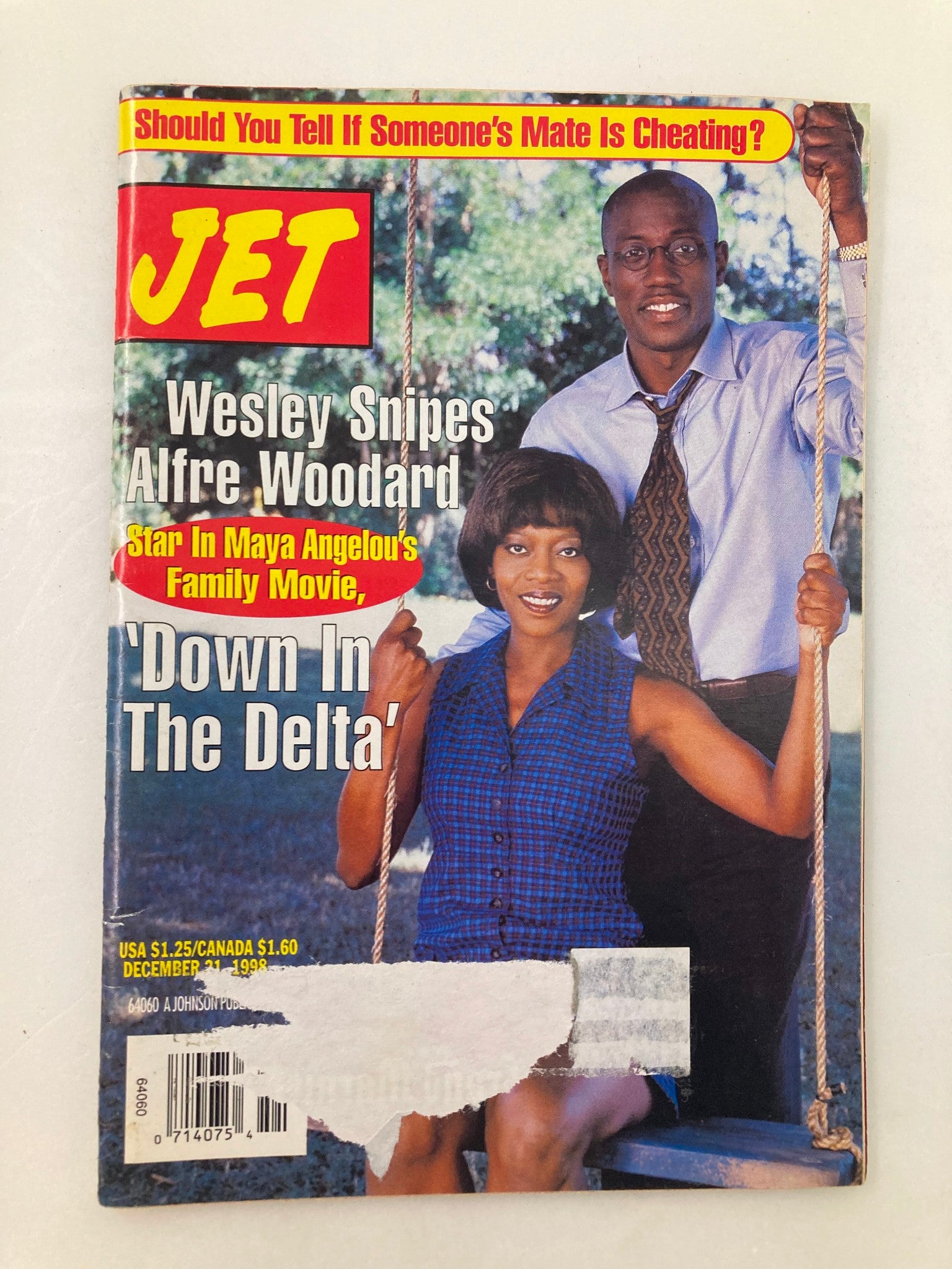 Jet Magazine December 21 1998 Vol 95 #4 Wesley Snipes and Alfre Woodard