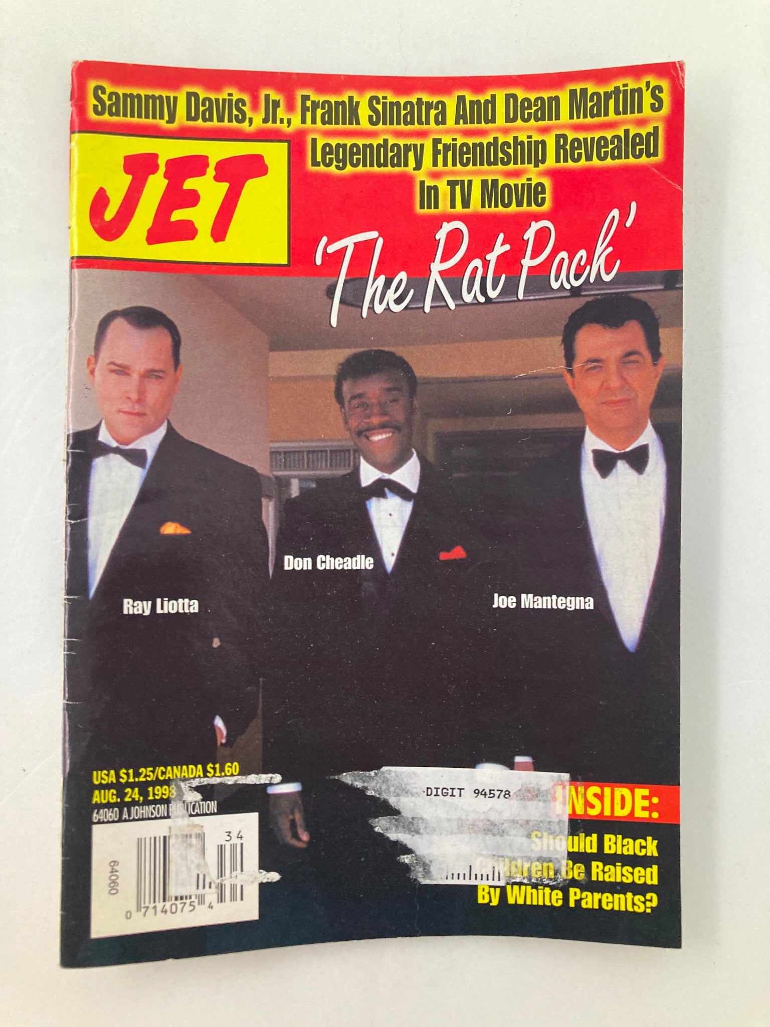 Jet Magazine August 24 1998 Vol 94 #13 Ray Liotta, Don Cheadle and Joe Montegna