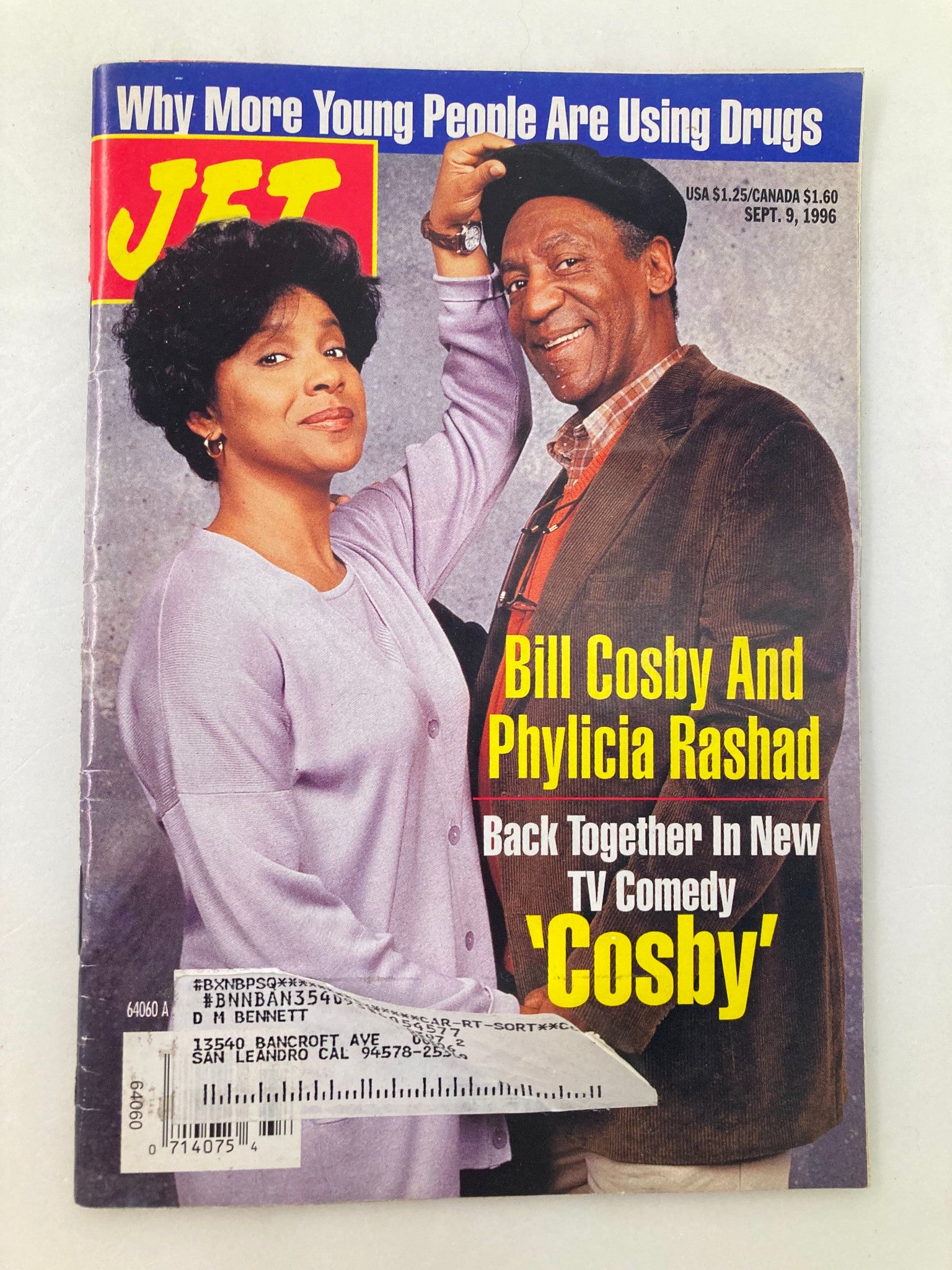 Jet Magazine September 9 1996 Vol 90 #17 Bill Cosby and Phyllicia Rashad