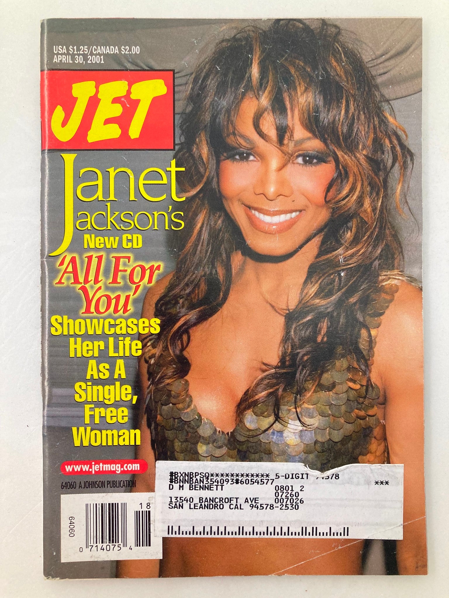 Jet Magazine April 30 2001 Vol 99 #20 Janet Jackson's New CD 'All For You'