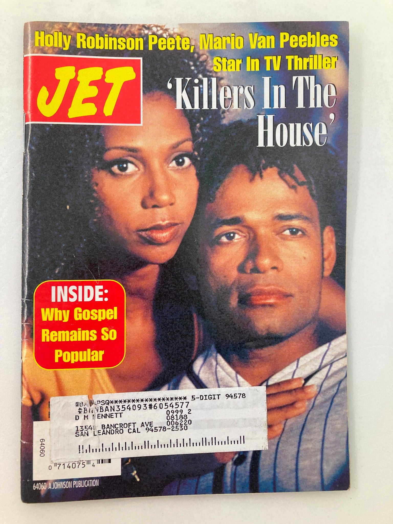 Jet Magazine November 16 1998 Vol 94 #25 Holly Robinson Peete, Mario Van Peebles