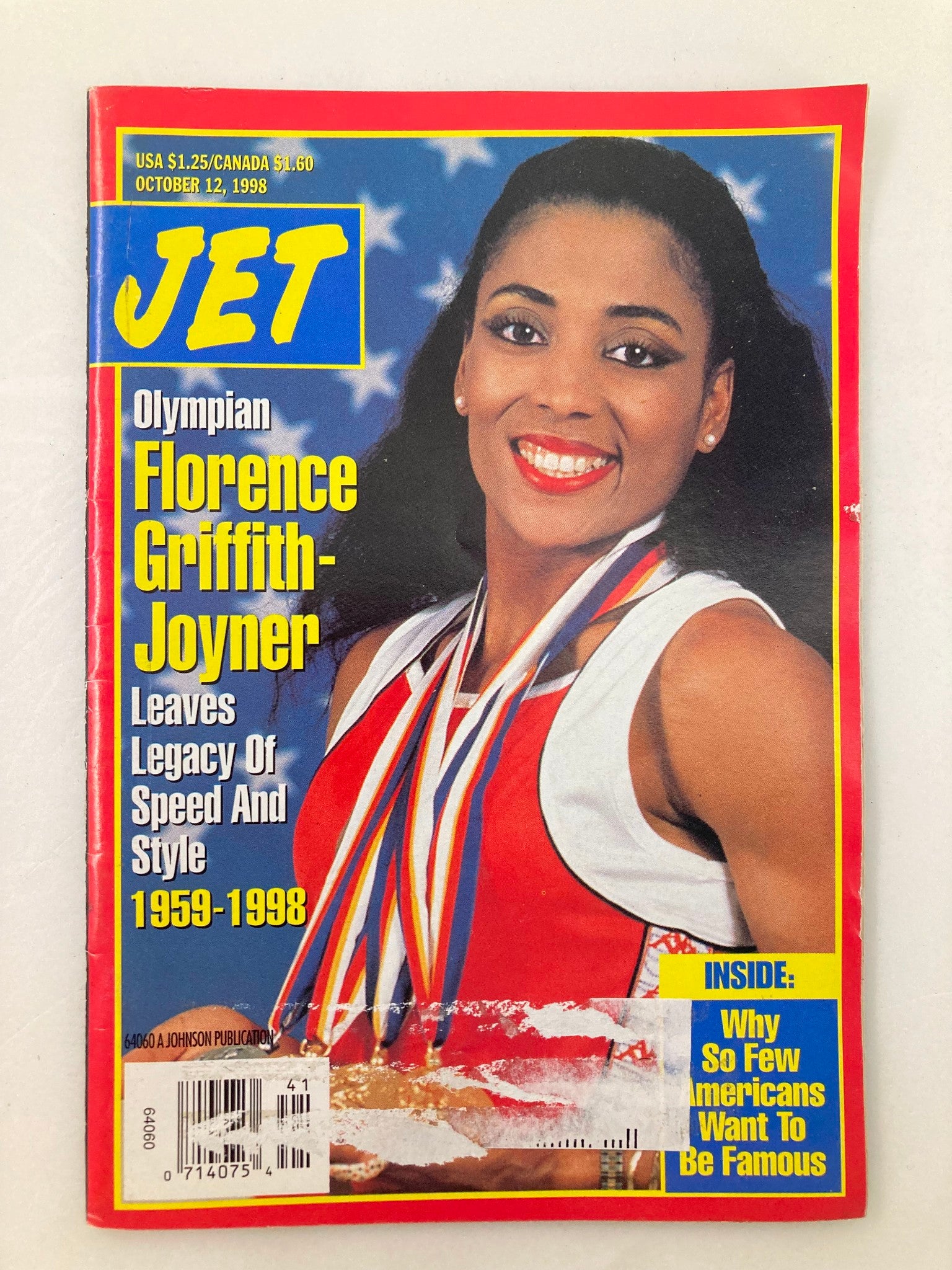 Jet Magazine October 12 1998 Vol 94 #20 Florence Griffith-Joyner 1959-1998