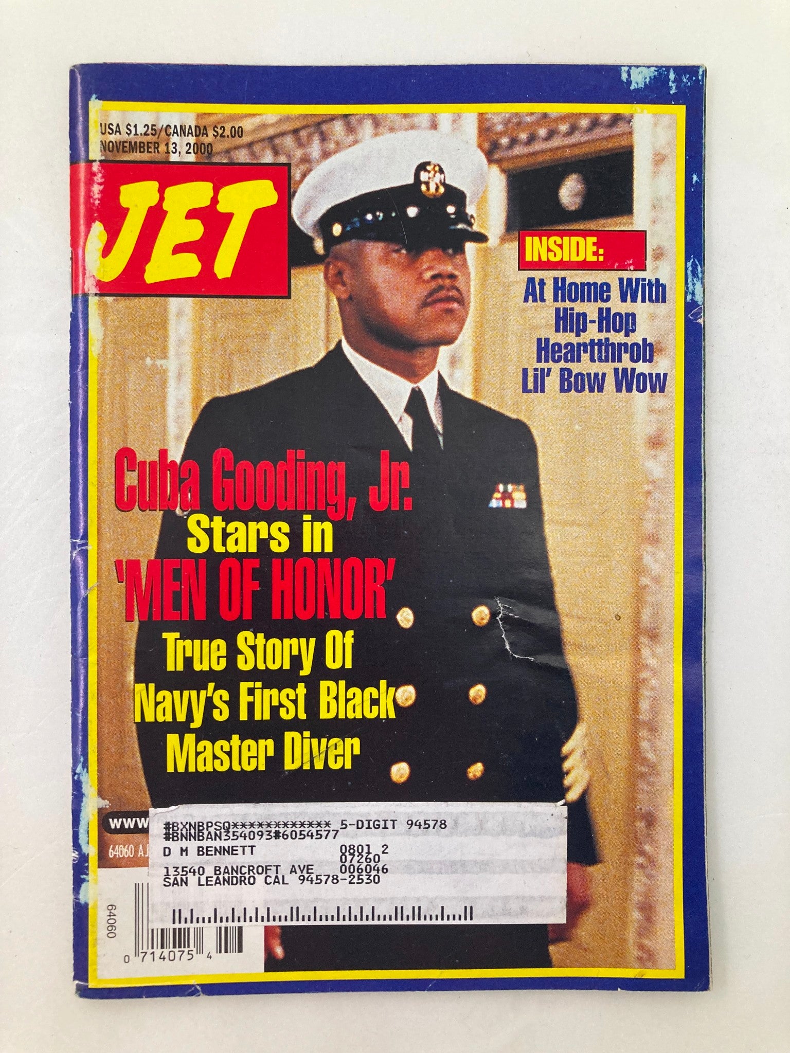 Jet Magazine November 13 2000 Vol 98 #23 Cuba Gooding Jr. in 'Men of Honor'