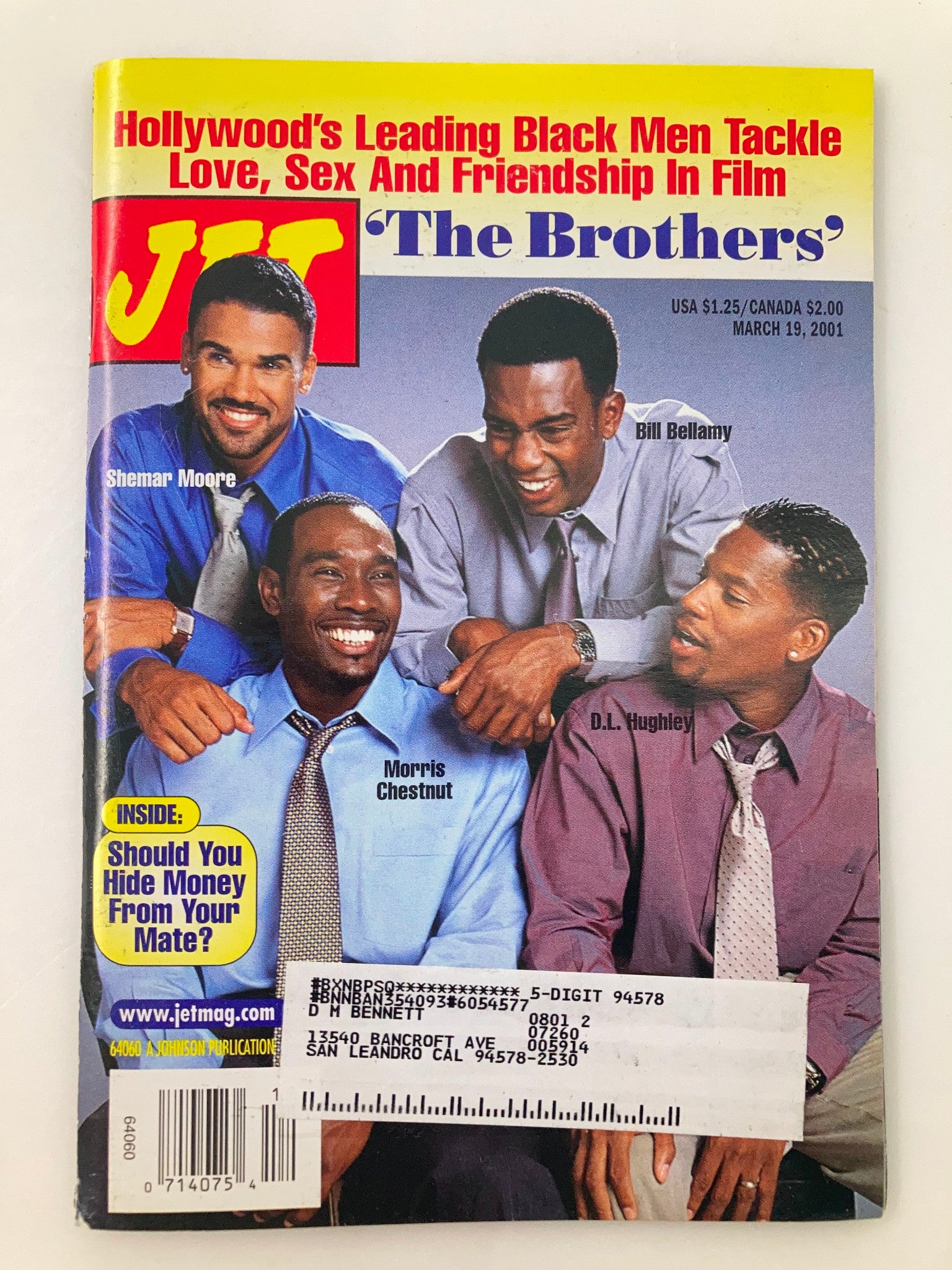 Jet Magazine March 19 2001 Vol 99 #14 Shemar Moore, Bill Bellamy & D.J. Hughley