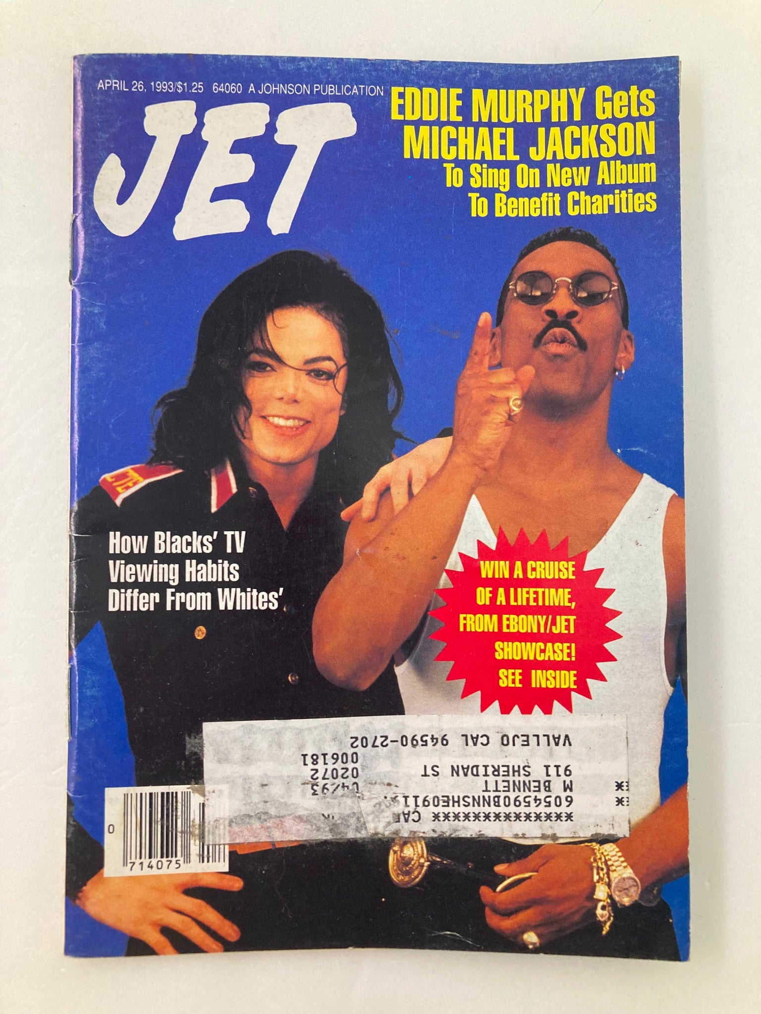 Jet Magazine April 26 1993 Vol 83 #26 Michael Jackson and Eddie Murphy