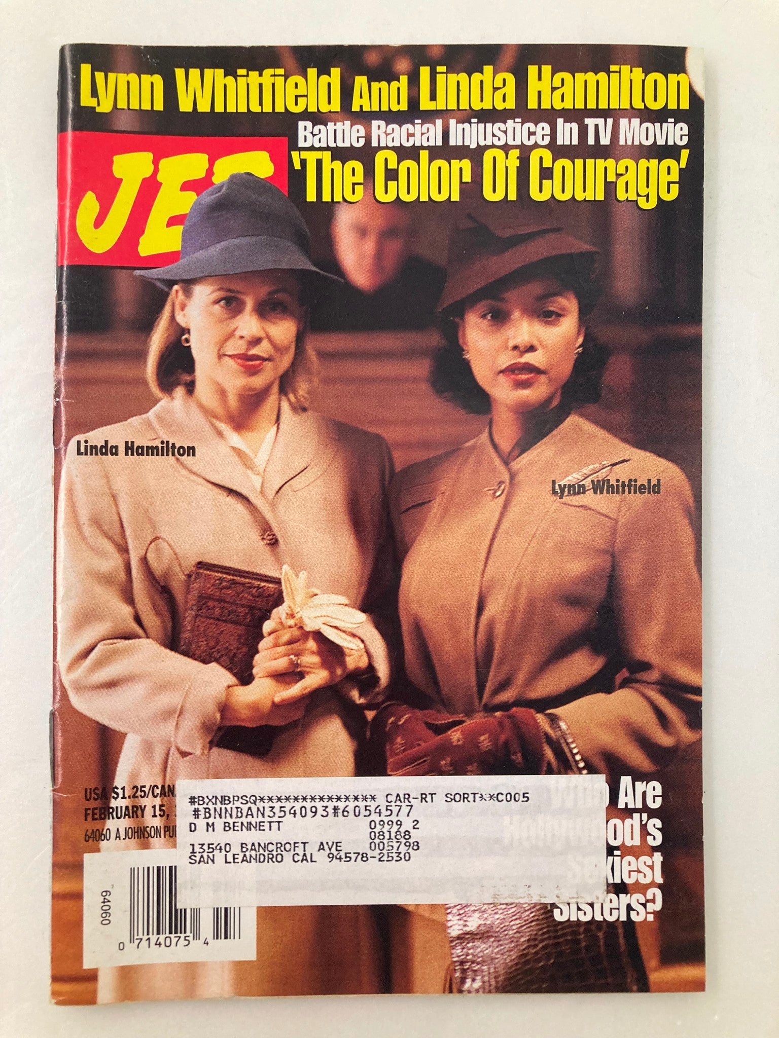 Jet Magazine February 15 1999 Vol 95 #11 Linda Hamilton & Lynn Whitefield