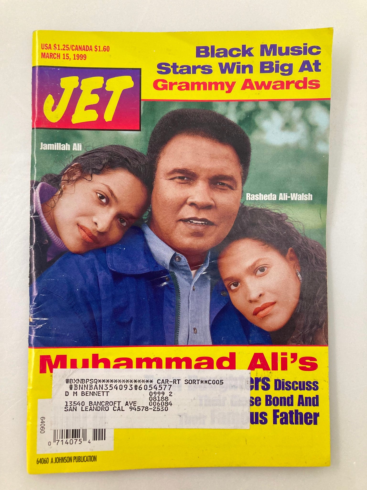 Jet Magazine March 15 1999 Vol 95 #15 Muhammad, Jamillah & Rasheda Ali-Walsh