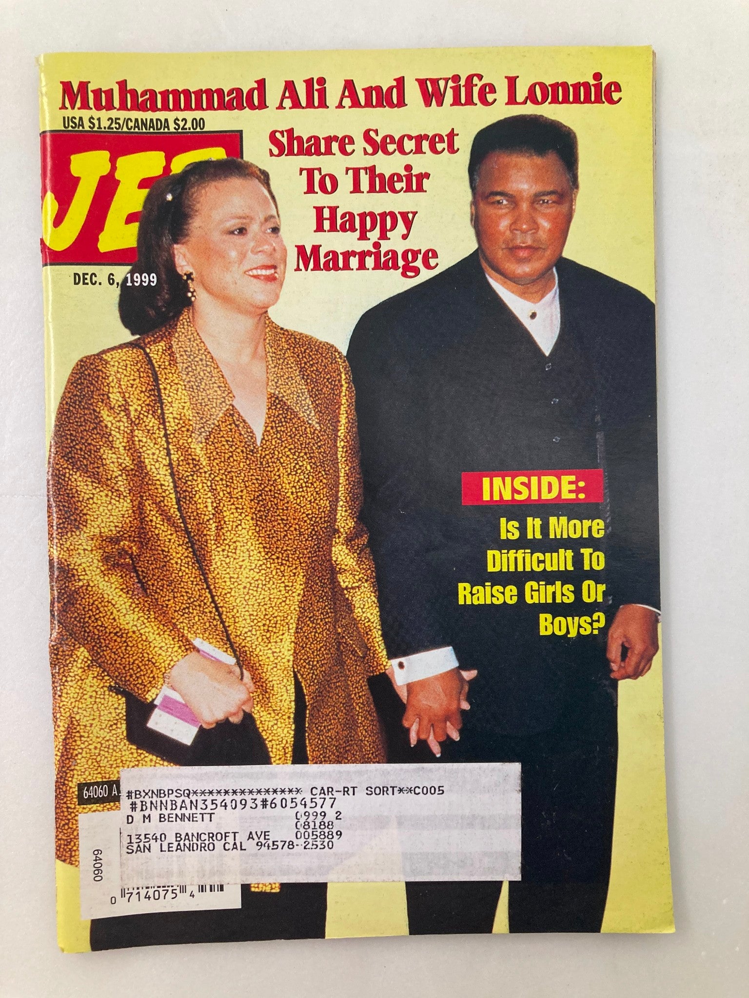 Jet Magazine December 6 1999 Vol 91 #1 Muhammad Ali and Wife Lonnie