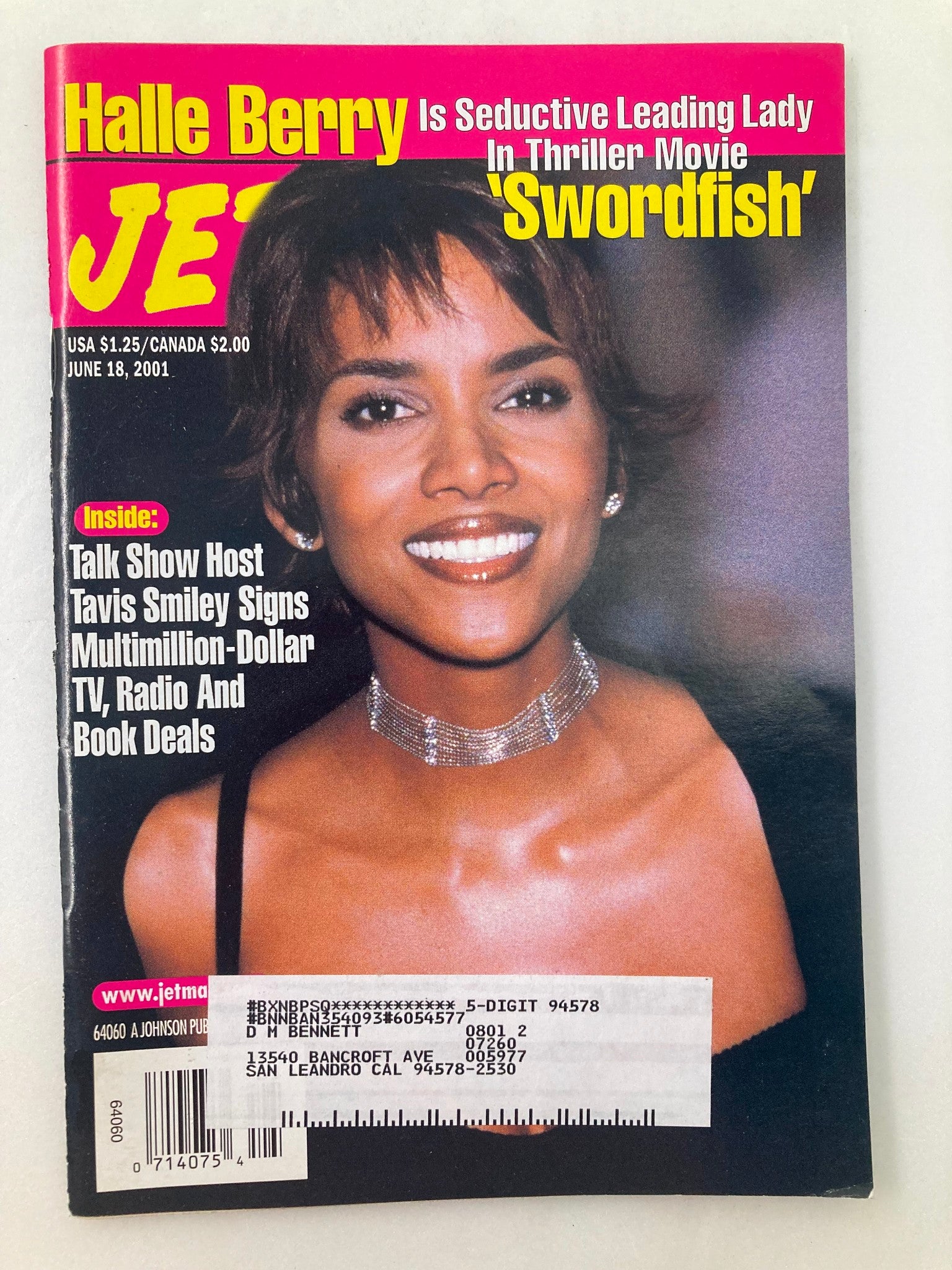 Jet Magazine June 18 2001 Vol 100 #1 Halle Berry, John Travolta & Hugh Jackman