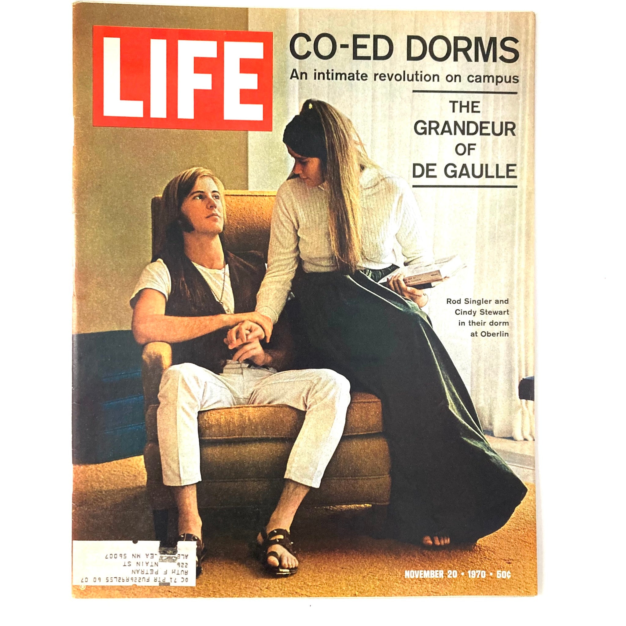 Life Magazine November 20 1970 Vol 69 No. 21 Cindy Stewart with Rod Singler