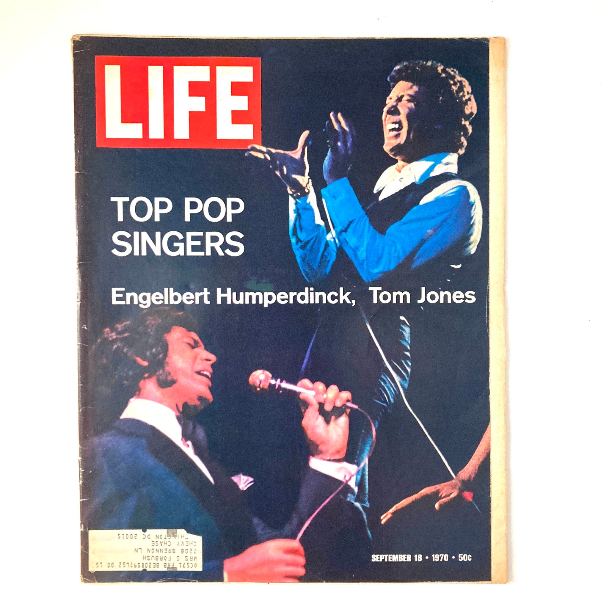 VTG Life Magazine September 18 1970 Vol 69 #12 Engelbert Humperdinck, Tom Jones