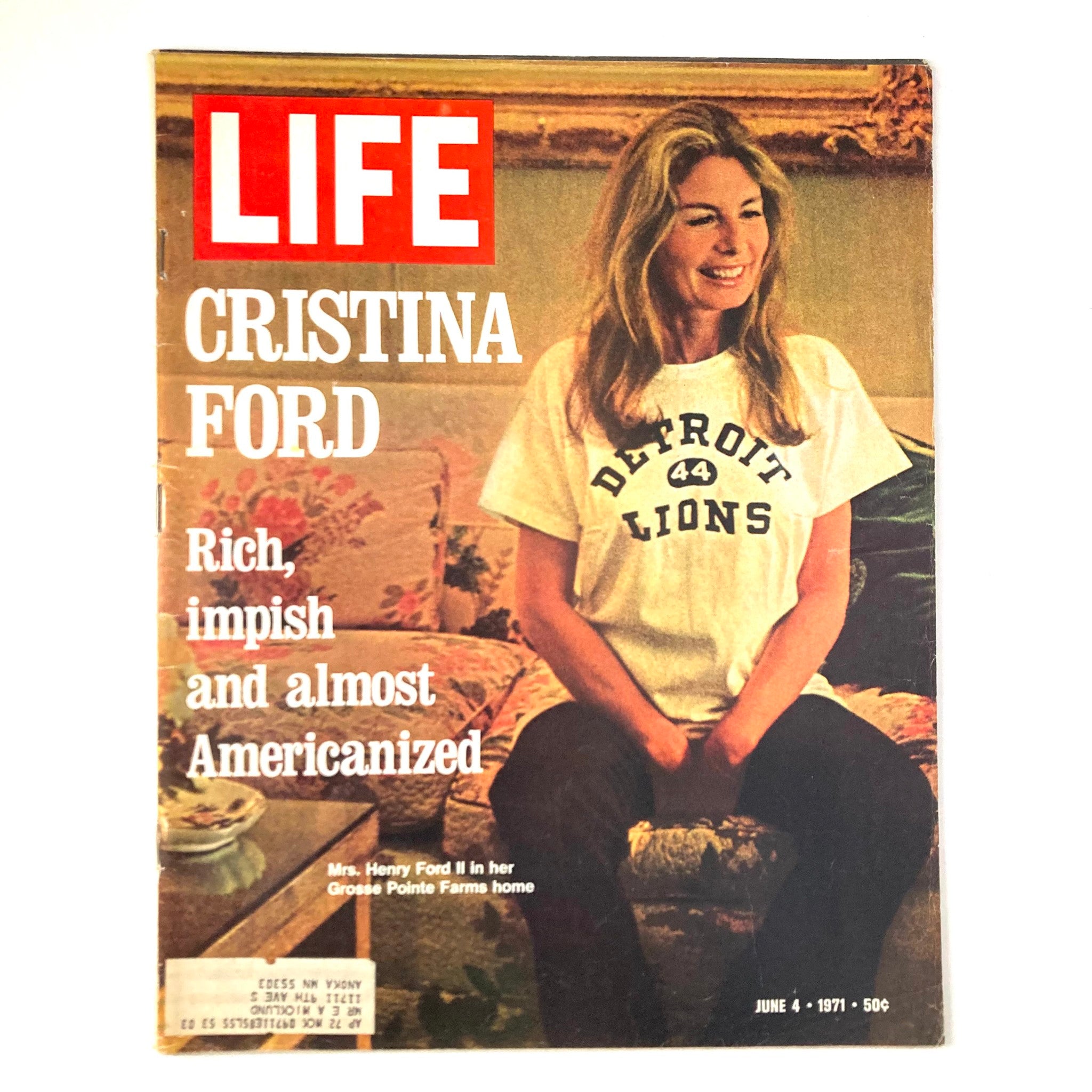 VTG Life Magazine June 4 1971 Vol 70 No. 21 Cristina Ford in Grosse Pointe Farms