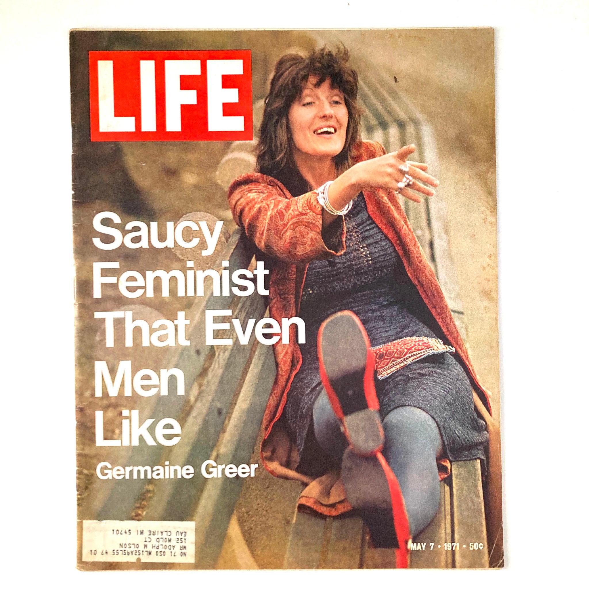 VTG Life Magazine May 7 1971 Vol 70 No. 17 Germaine Greer Saucy Feminist