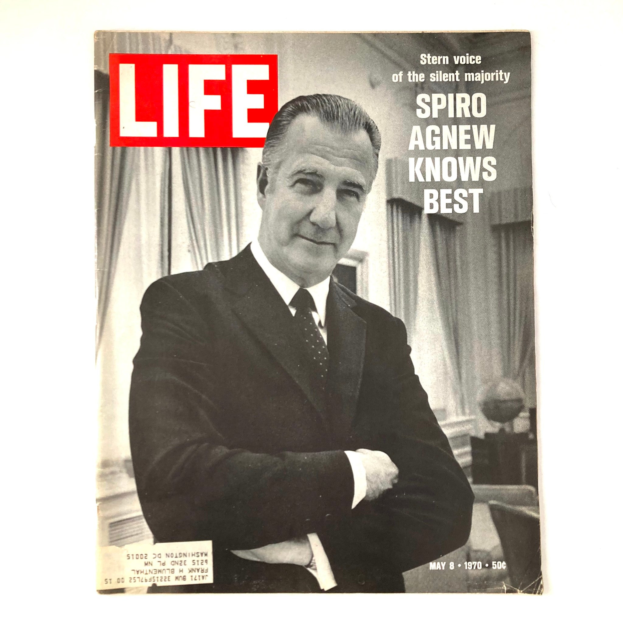 VTG Life Magazine May 8 1970 Vol 68 No. 17 Spiro Agnew Knows Best