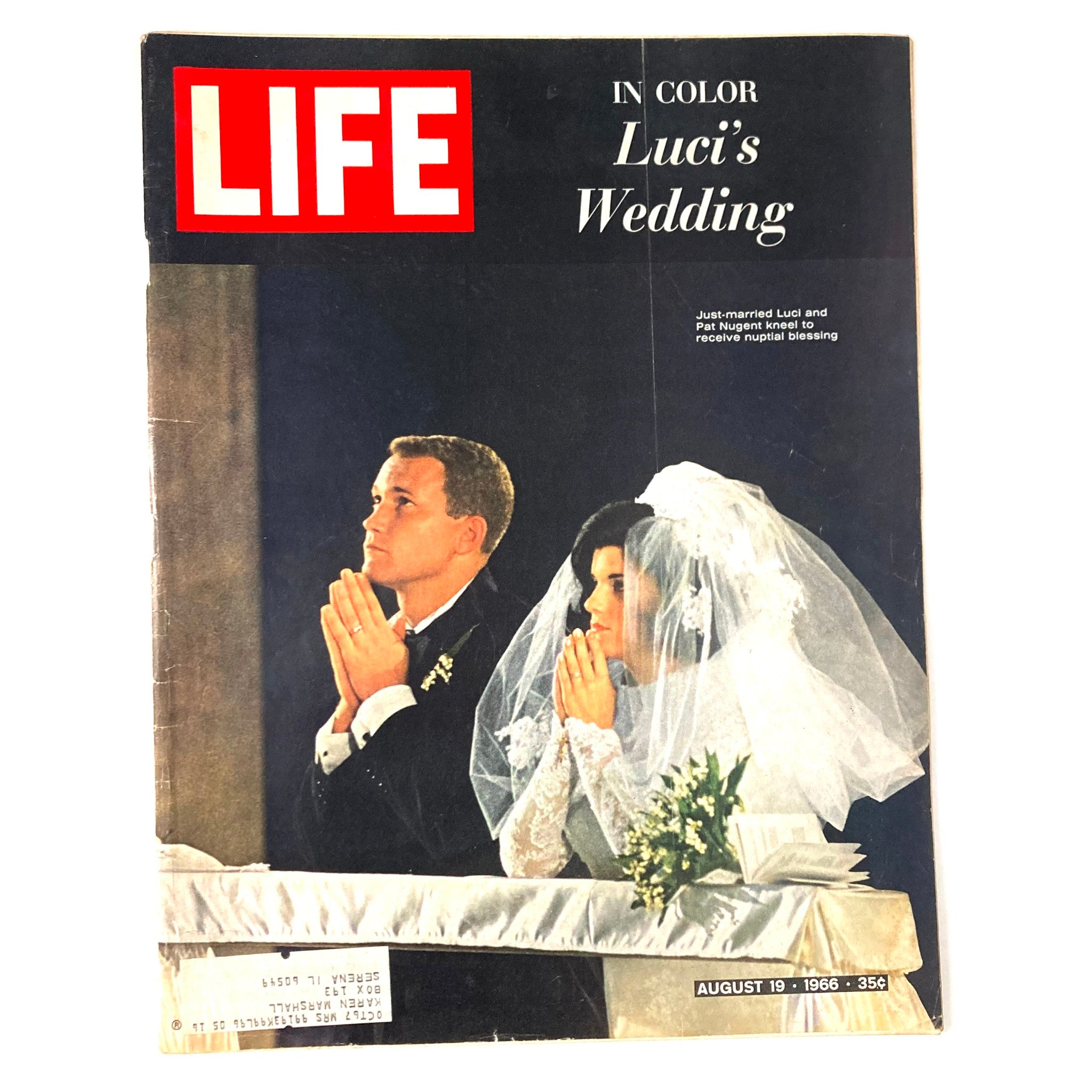 VTG Life Magazine August 19 1966 Vol 61 No. 8 Luci Johnson and Patrick Nugent