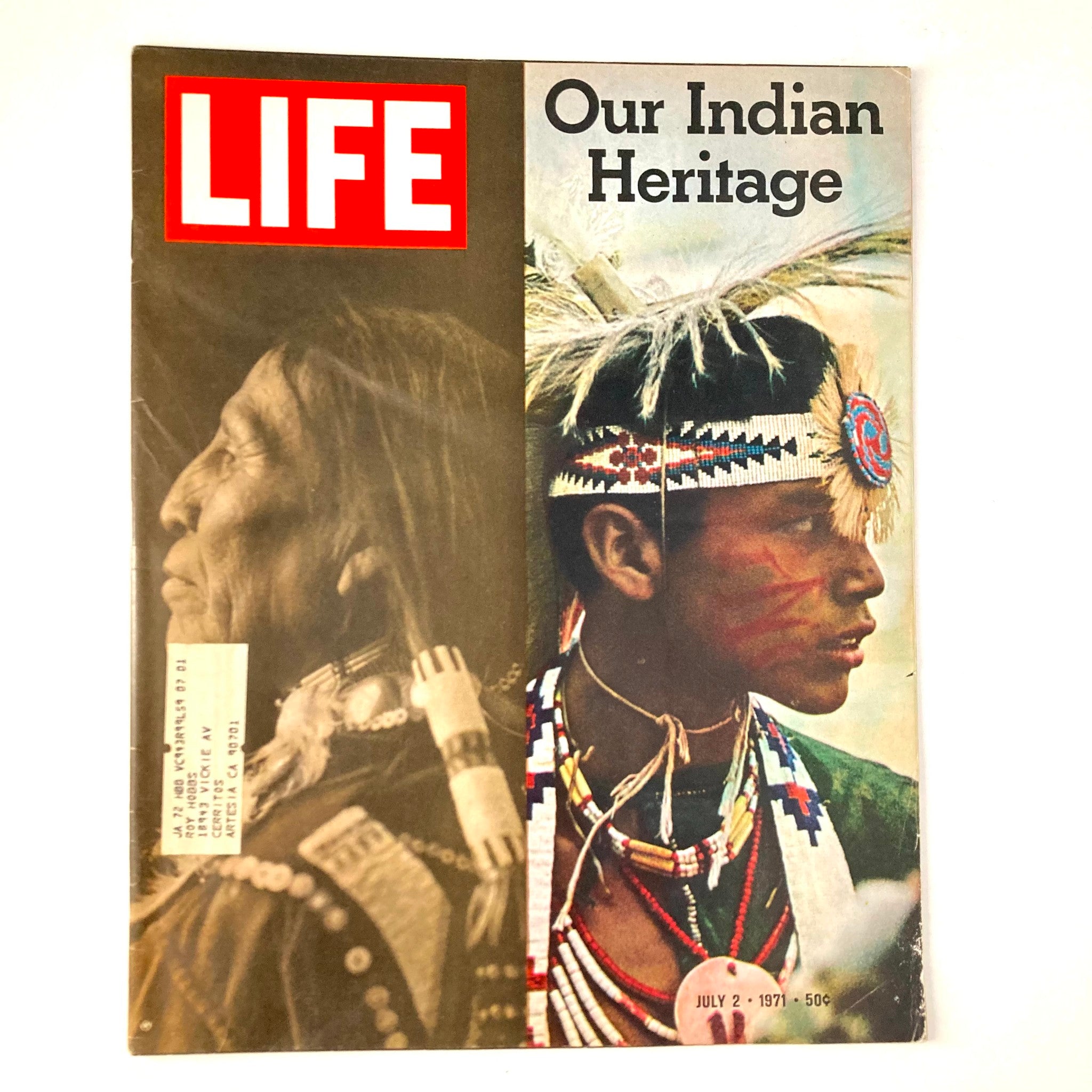 VTG Life Magazine July 2 1971 Vol 71 No. 1 Our Indian Heritage American Indian