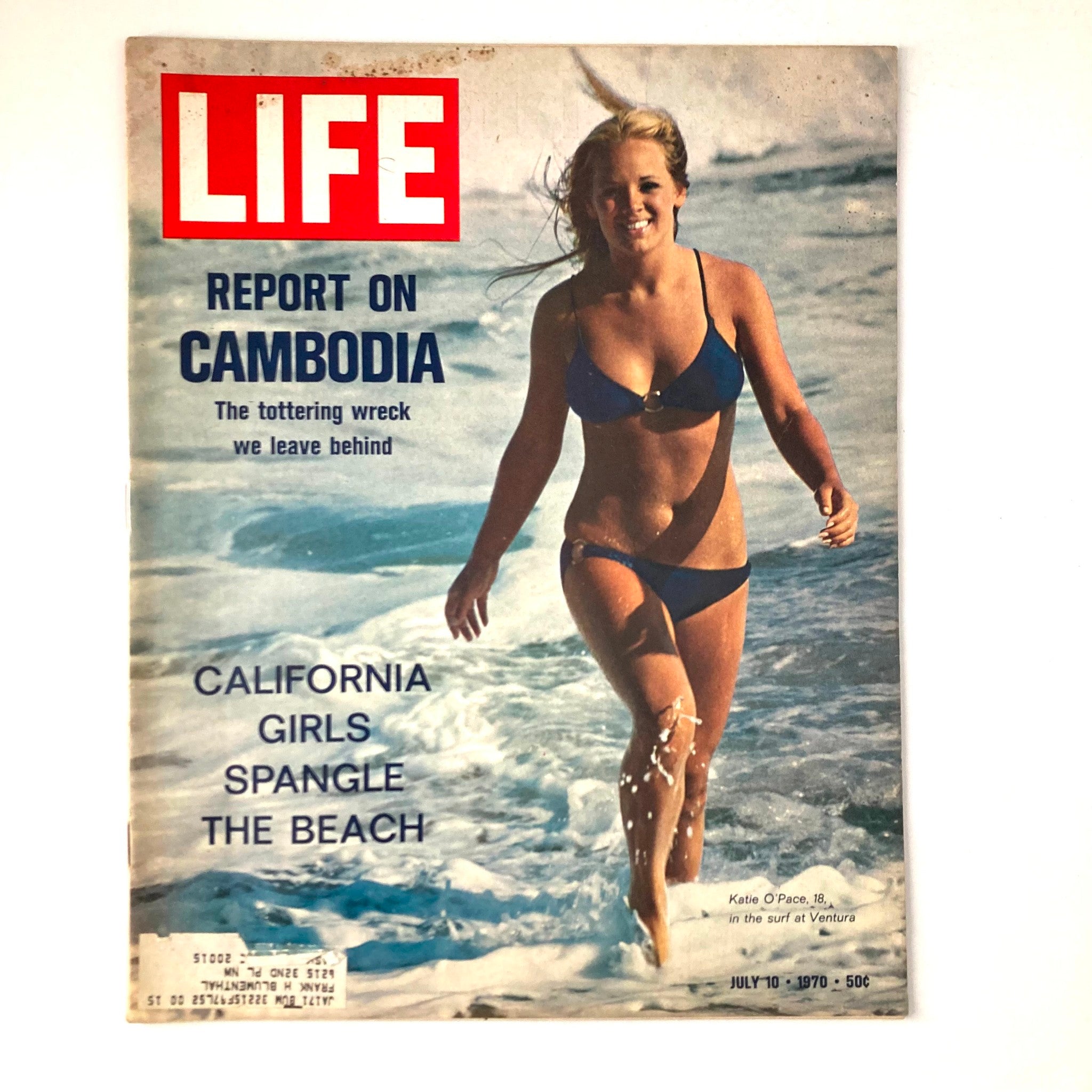 VTG Life Magazine July 10 1970 Vol 69 No. 2 Katie O'Pace a California Girl