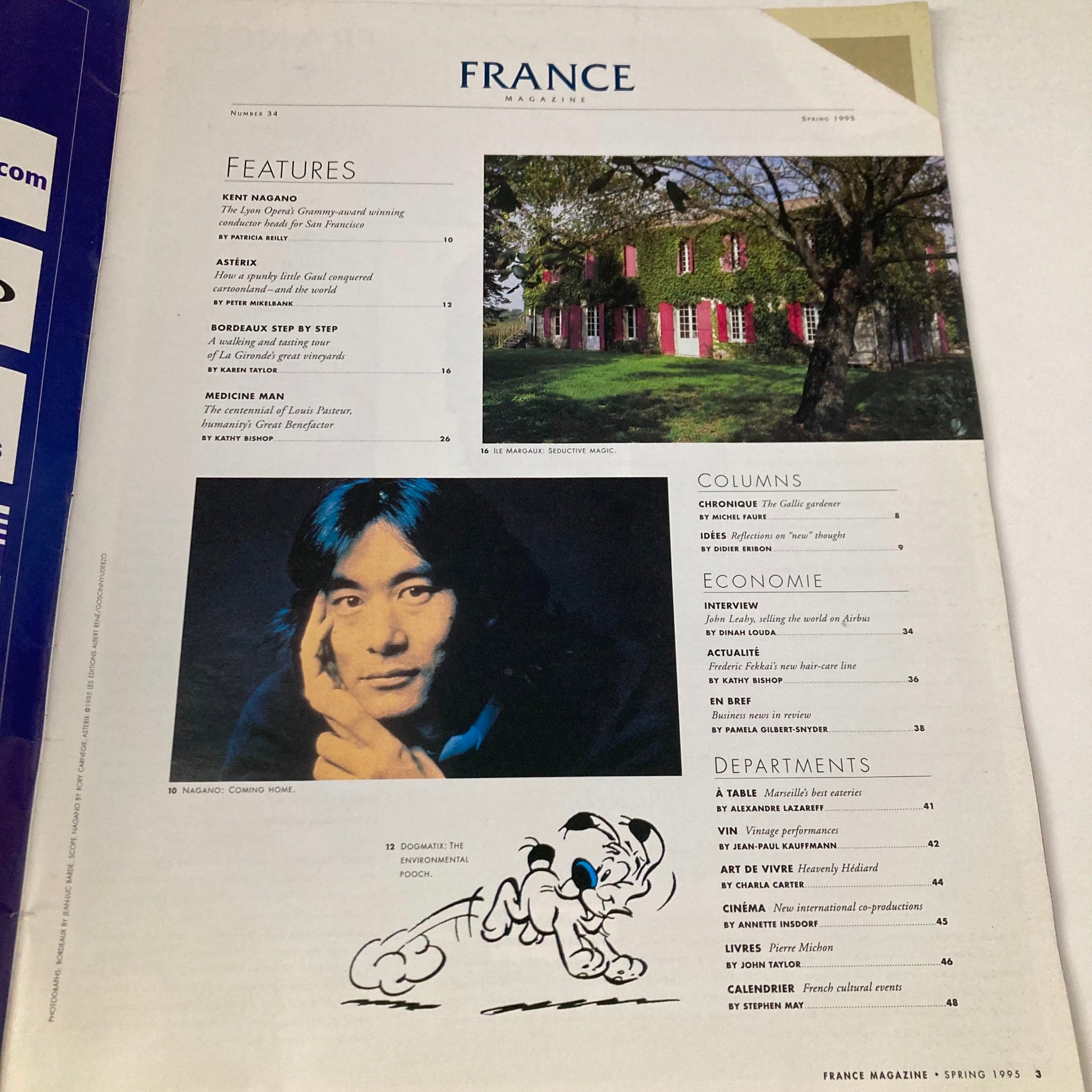 France Magazine Spring 1995 No. 34 Bordeaux Step by Step & The Ile Margaux