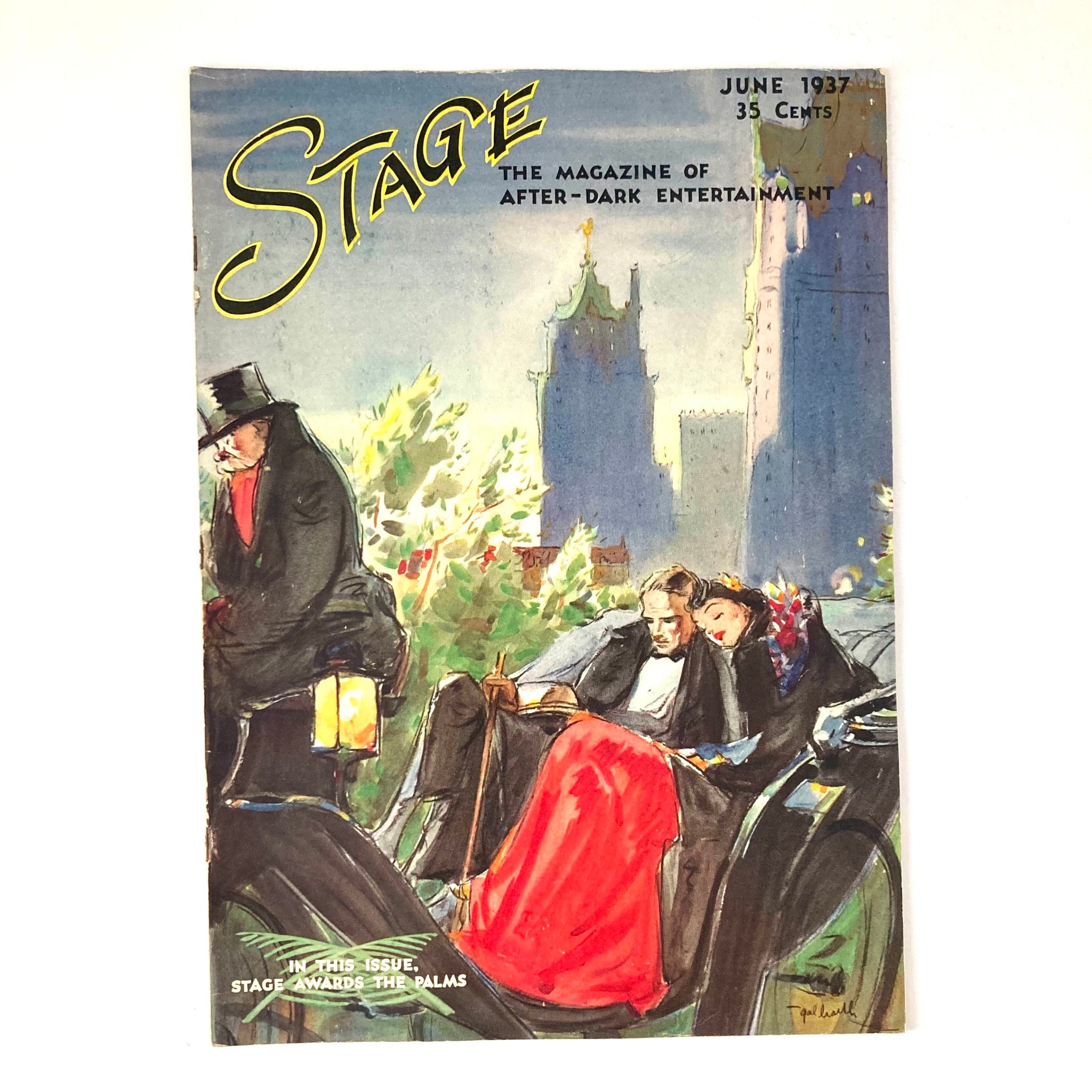 VTG Stage Magazine June 1937 In This Issue Stage Awards The Palms No Label