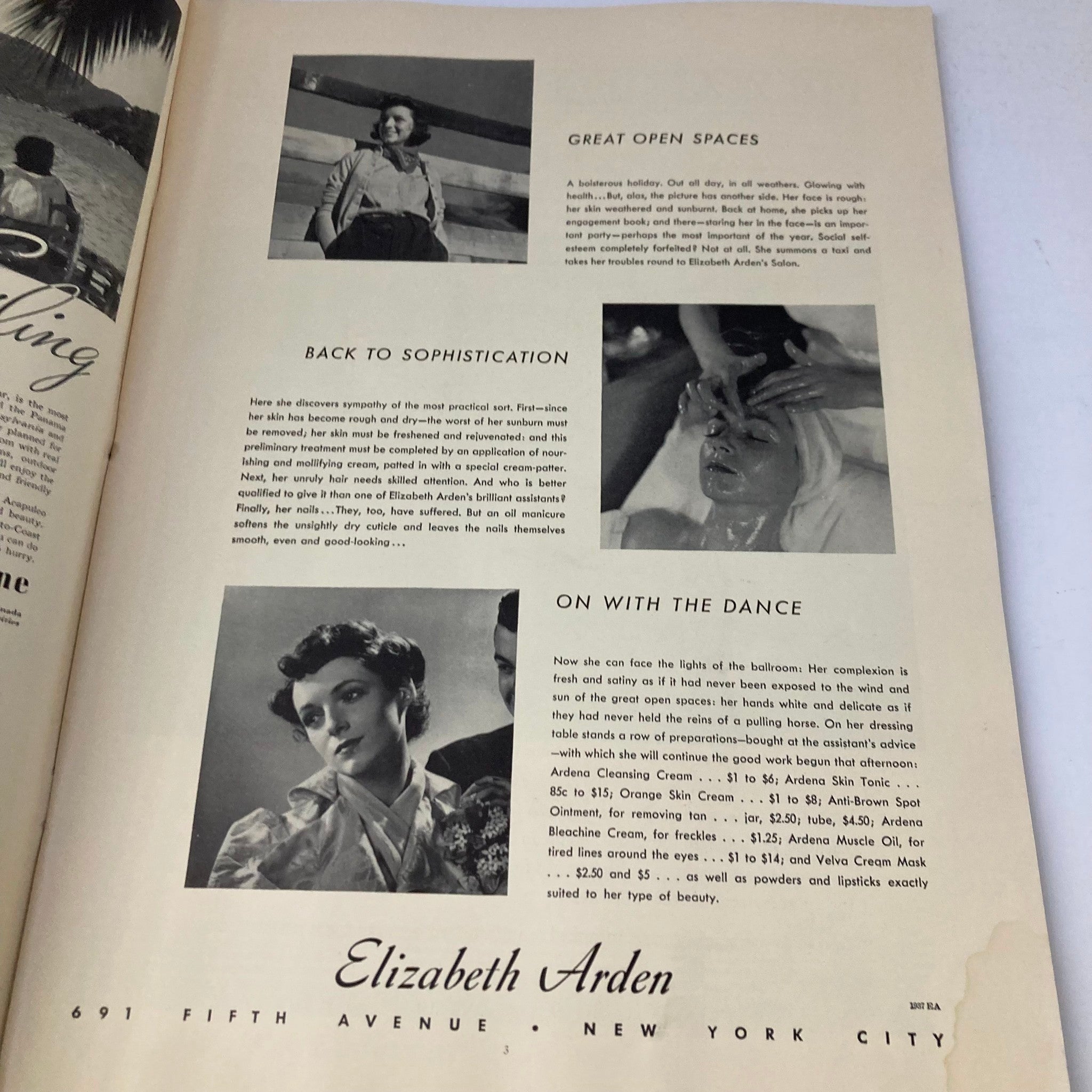 VTG Stage Magazine September 1937 Elizabeth Arden Feature No Label