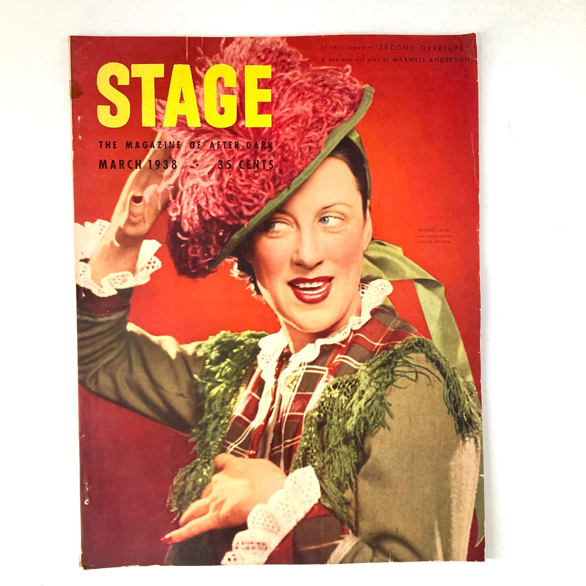 VTG Stage Magazine March 1938 Beatrice Lillie in 'Doctor Rhythm' No Label