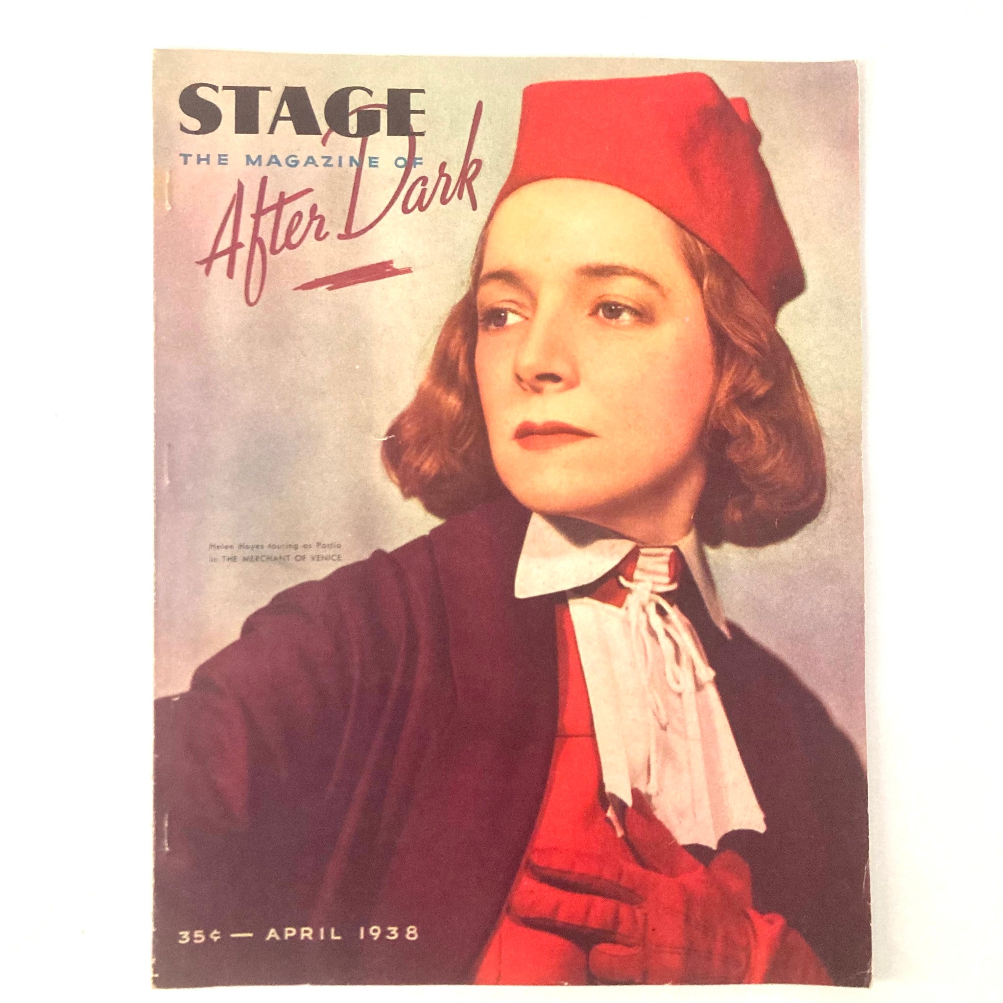 VTG Stage Magazine April 1938 Helen Hayes in The Merchant of Venice No Label