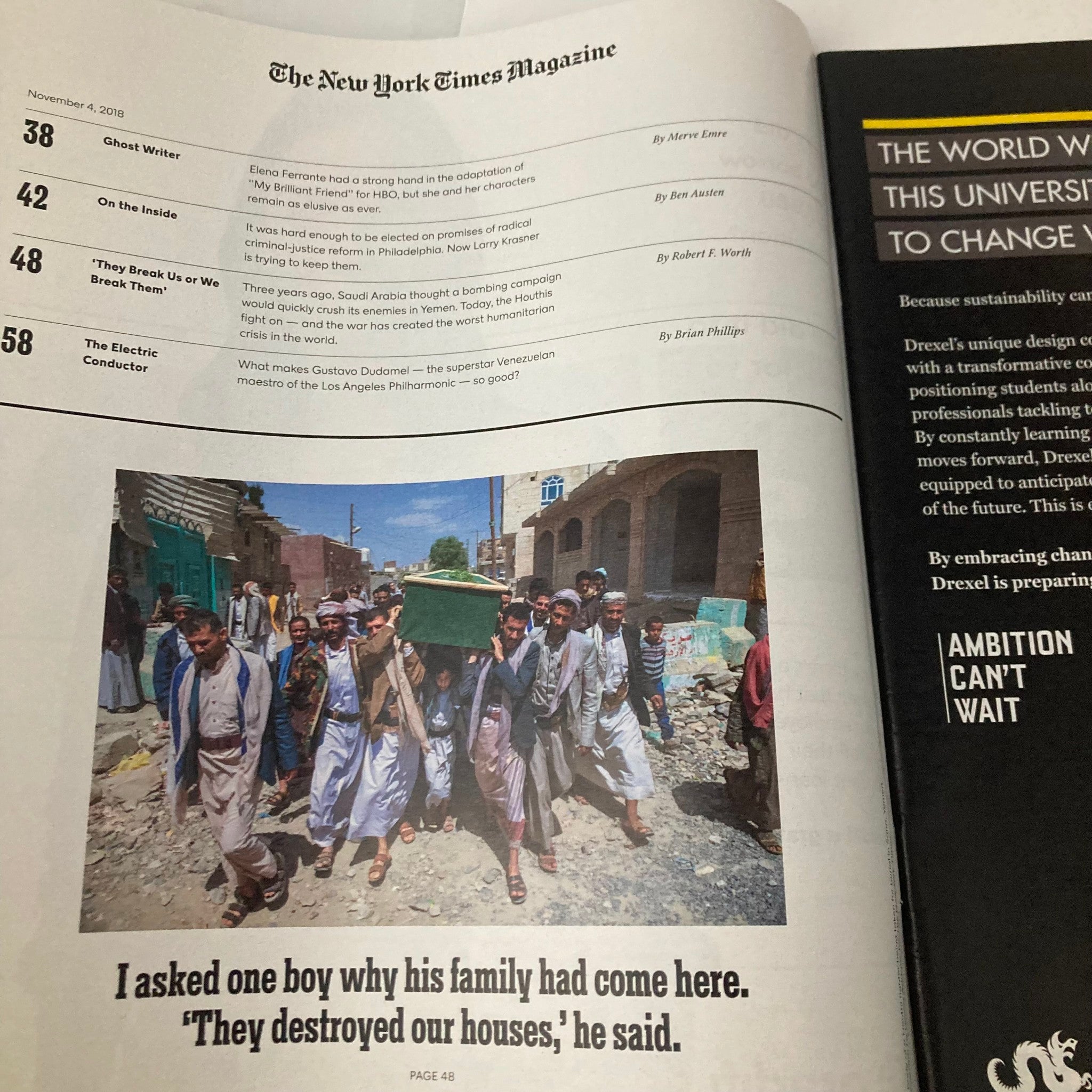 The New York Times Magazine November 4 2018 Can Yemen Survive Saudi Arabia War?