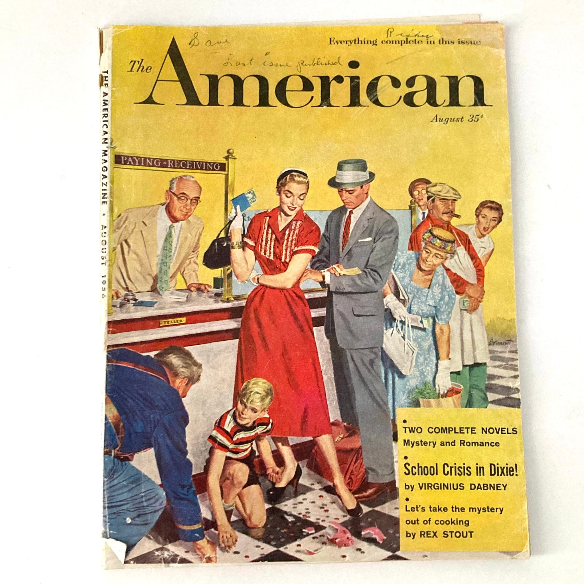 VTG The American Magazine August 1956 What America Means To Me No Label