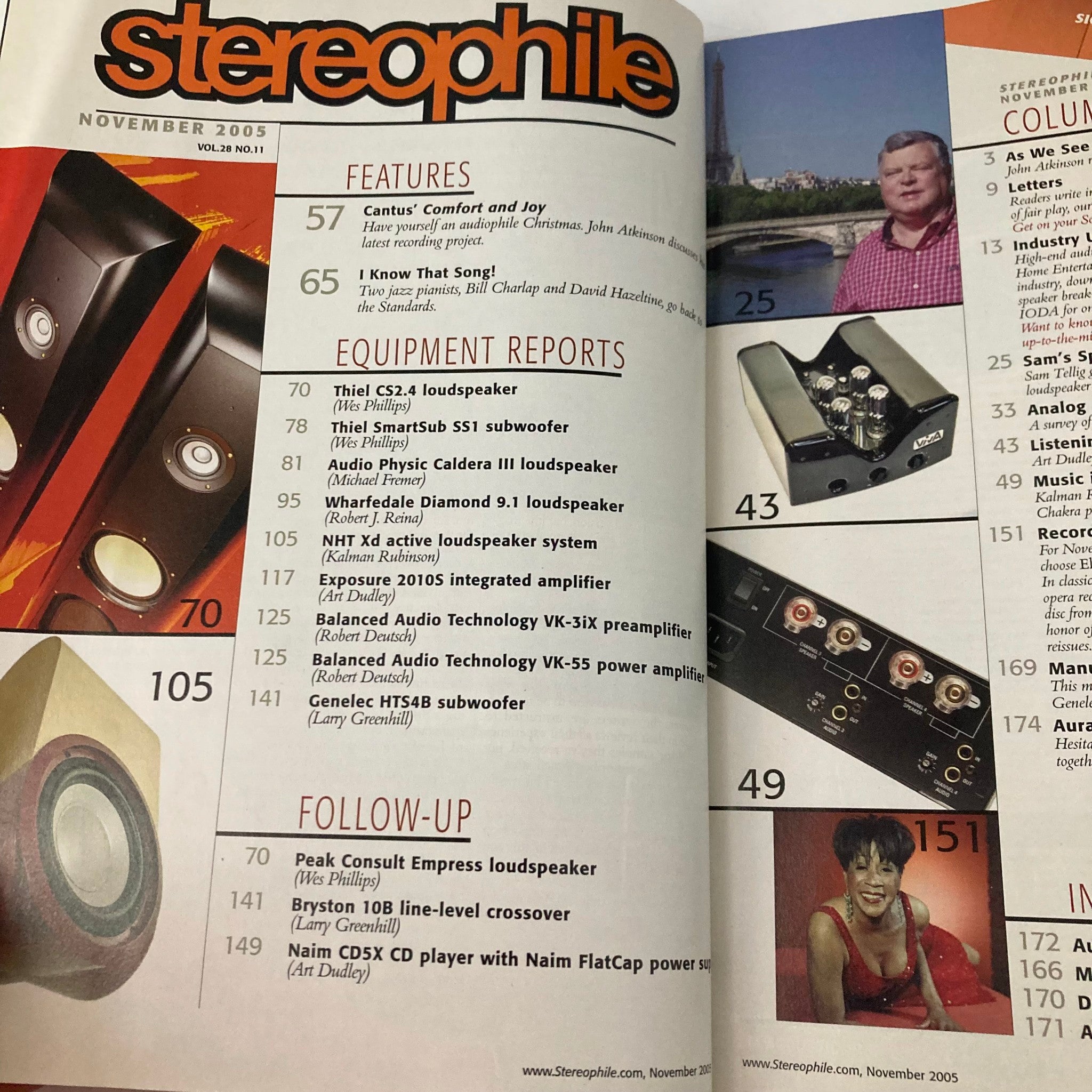 Stereophile Magazine November 2005 Clarity of Sound CS2.4 Loudspeaker No Label