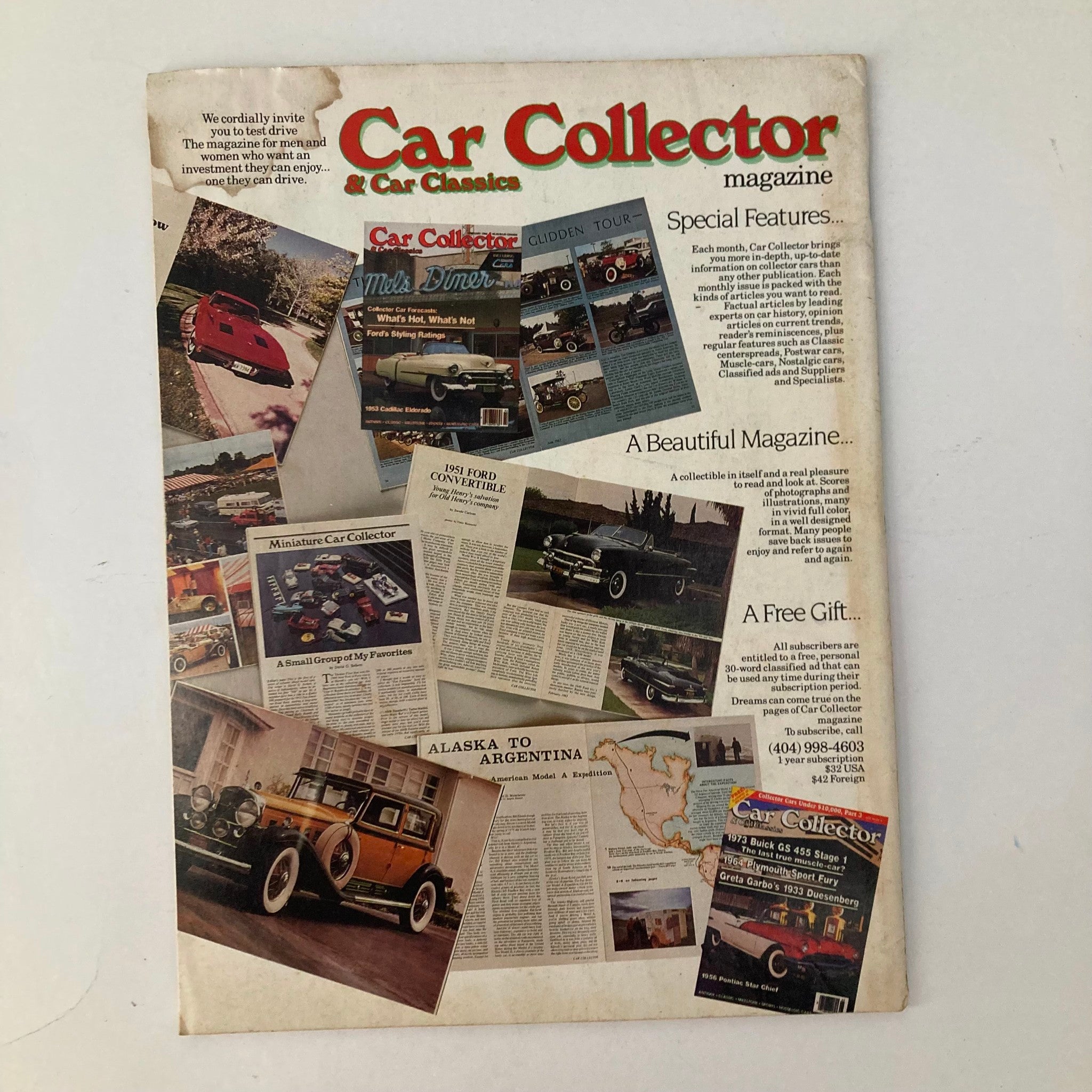 Car Collector & Car Classics Magazine April 1991 The 1960 Chrysler 300F No Label