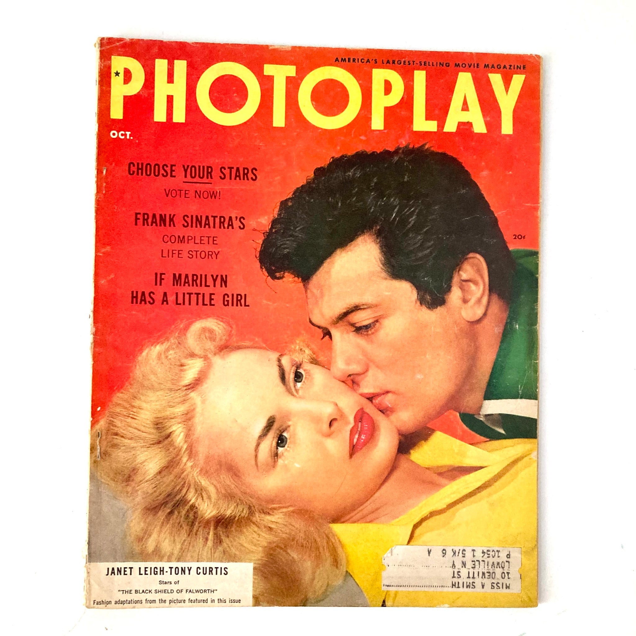 VTG Photoplay Magazine October 1954 Vol 46 No. 4 Janet Leigh and Tony Curtis