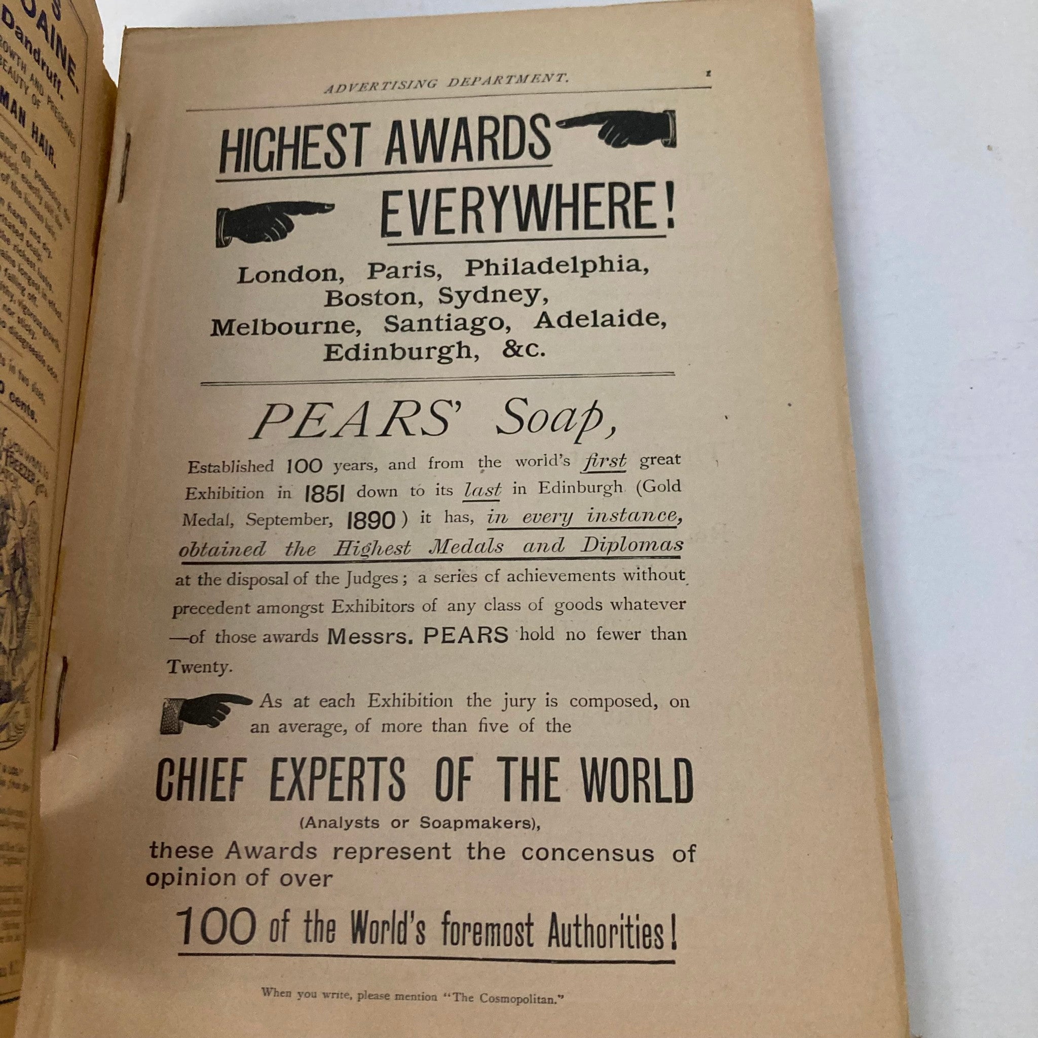 VTG The Cosmopolitan Magazine April 1891 Gen. Sherman Farmer's Alliance No Label