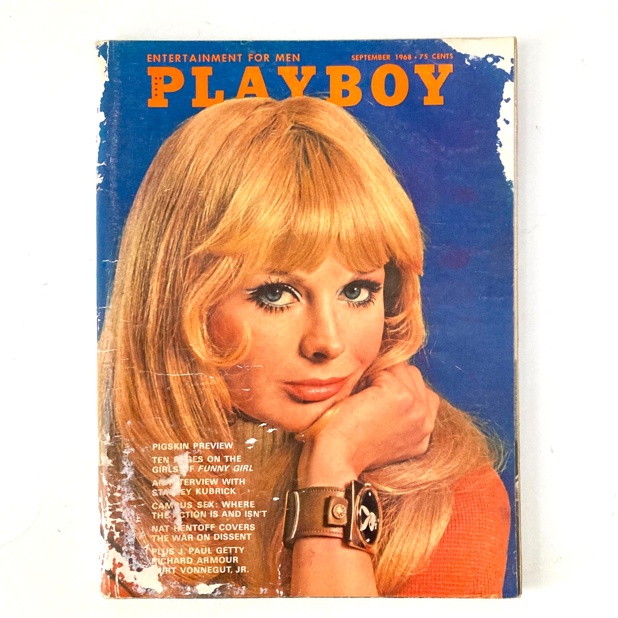 VTG Playboy Magazine September 1968 Drucilla Hart w Centerfold No Label