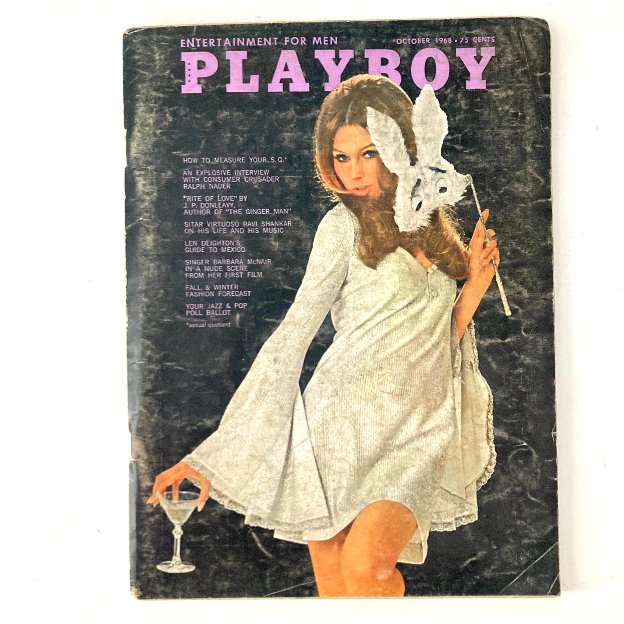 VTG Playboy Magazine October 1968 Dale Fahey w Centerfold No Label