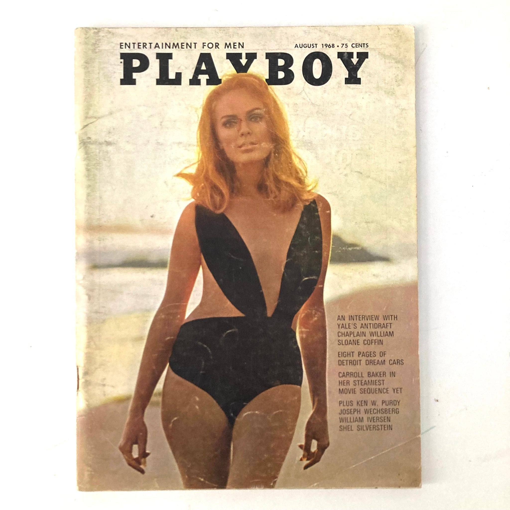 VTG Playboy Magazine August 1968 Gale Olson w Centerfold No Label