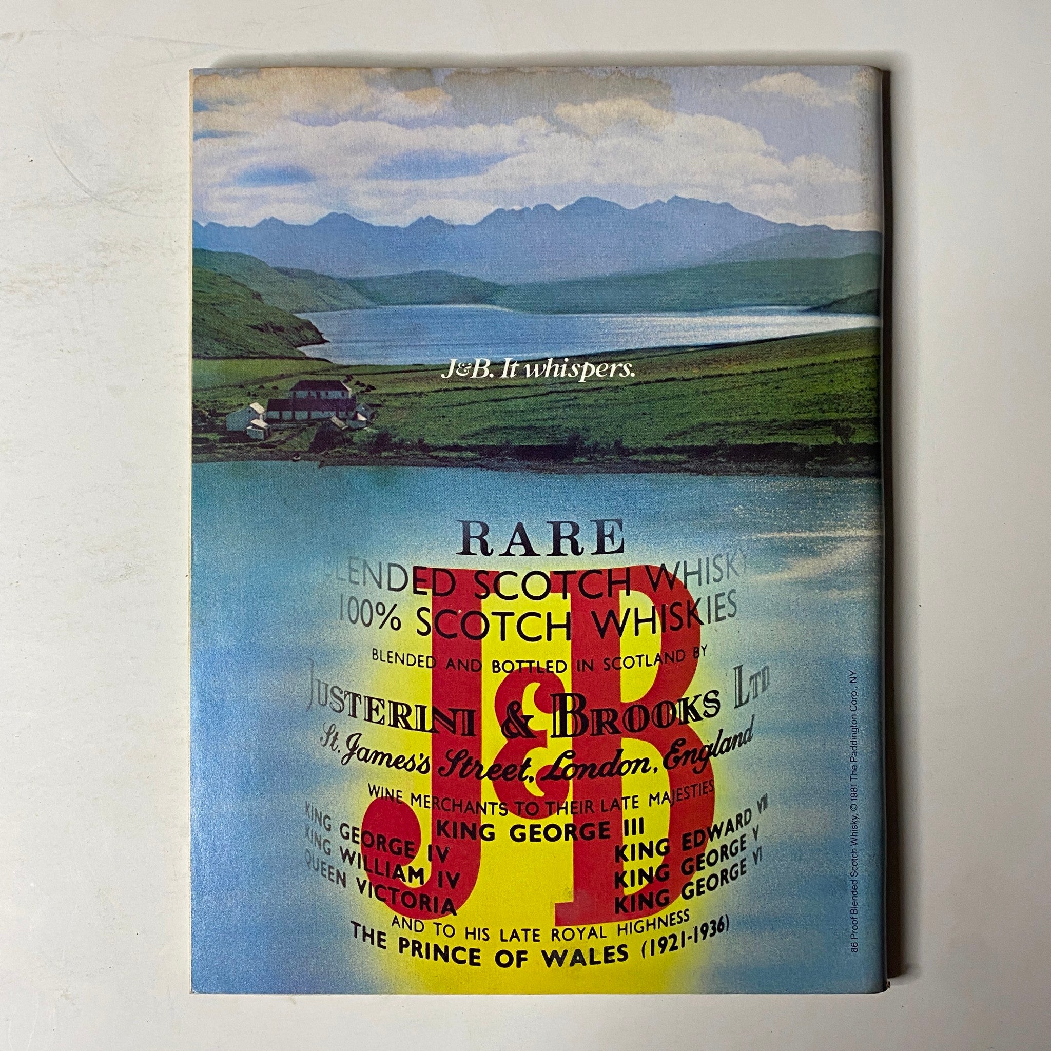 Cover image of Forbes Magazine, June 4, 1984, featuring the headline 'The Coming Battle for Disney' with scenic background and promotional content for J&B Rare Scotch Whisky.