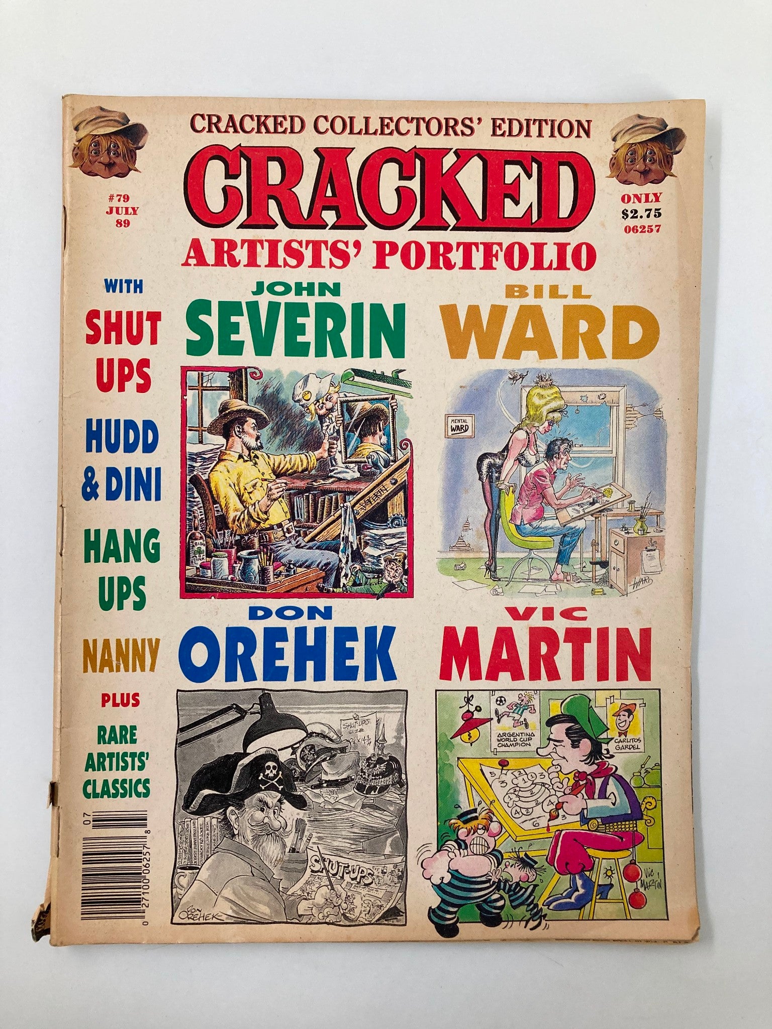 Cracked Humor Magazine July 1989 John Severin and Bill Ward VG 4.0 No Label