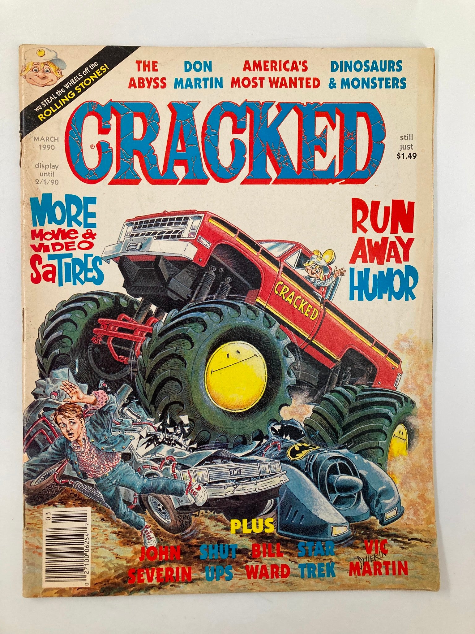 Cracked Humor Magazine March 1990 The Abyss and Don Martin VG 4.0 No Label